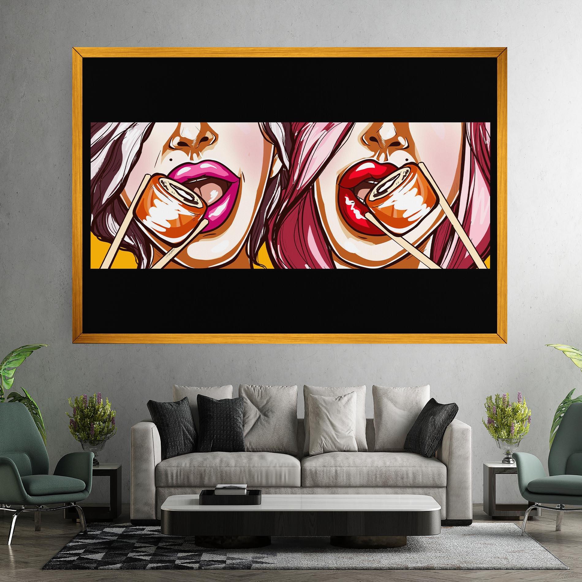 Tablou Canvas Pop Art Sushi mockup 7