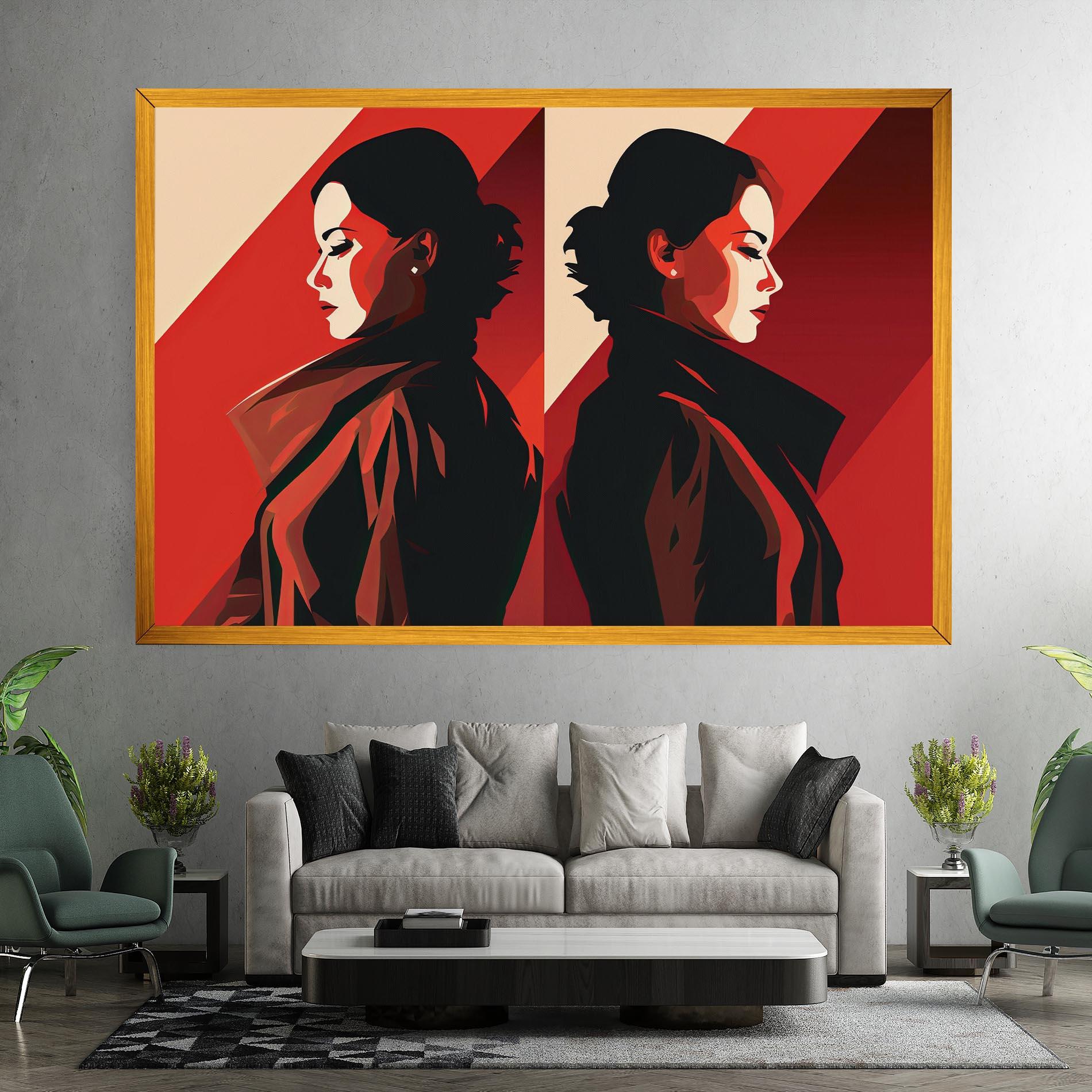 Tablou Canvas Pop Outfit Lady mockup 7