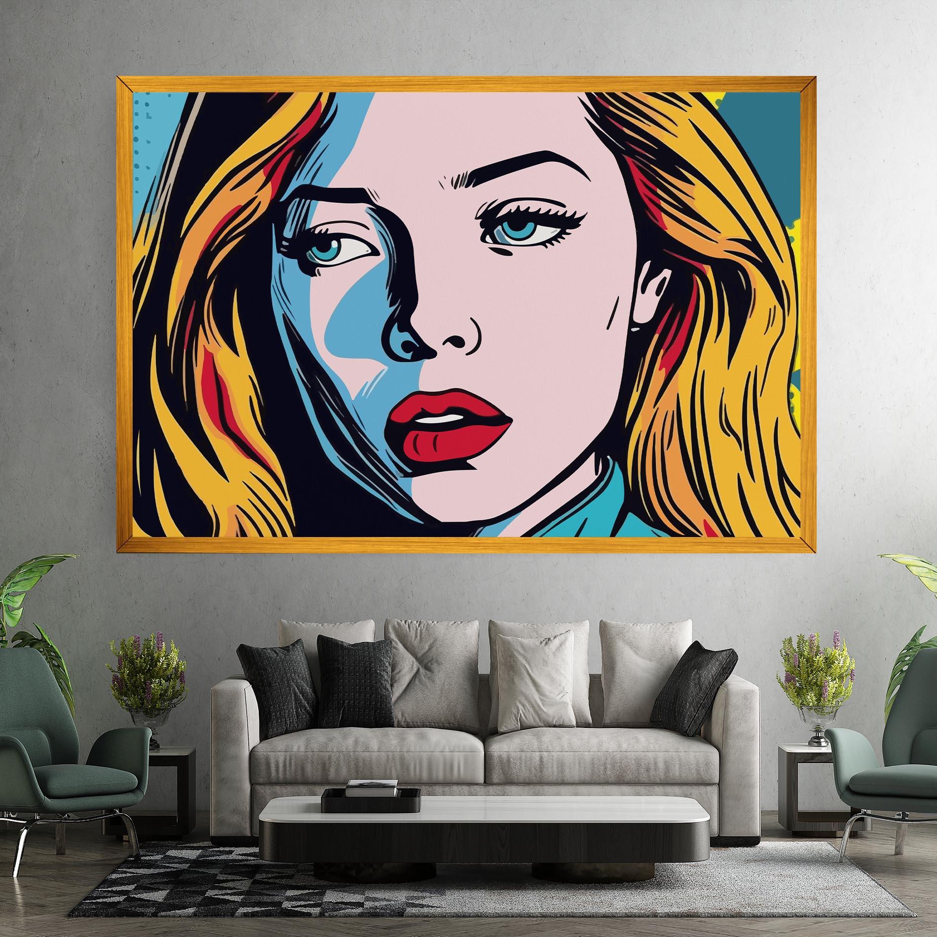 Tablou Canvas Pop Woman Art mockup 7