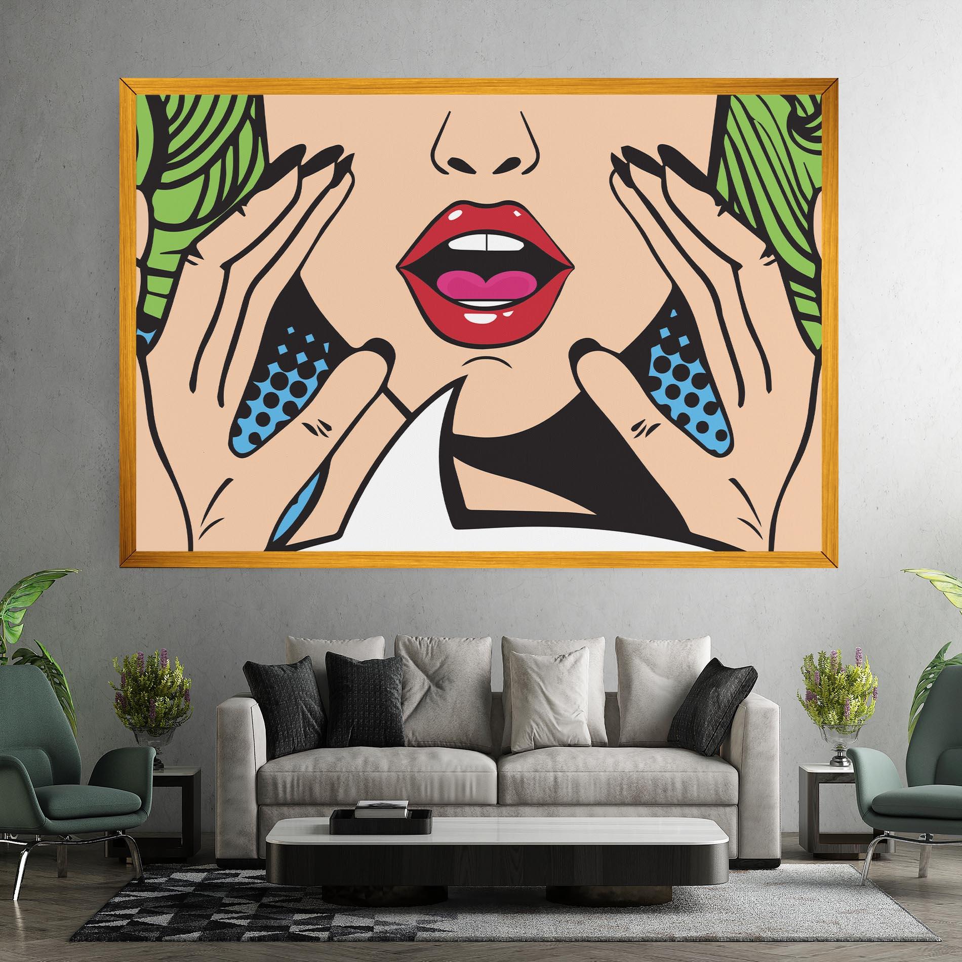 Tablou Canvas Speaking Pop Art mockup 7