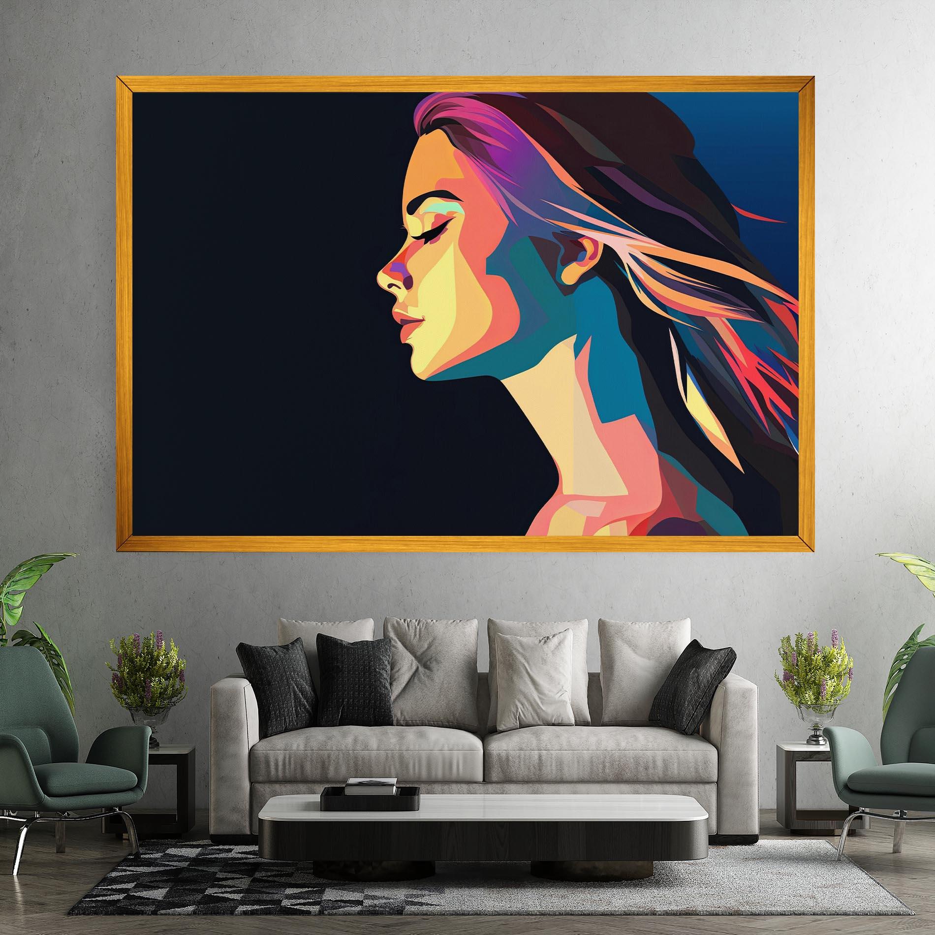 Tablou Canvas Worm Pop Light mockup 7