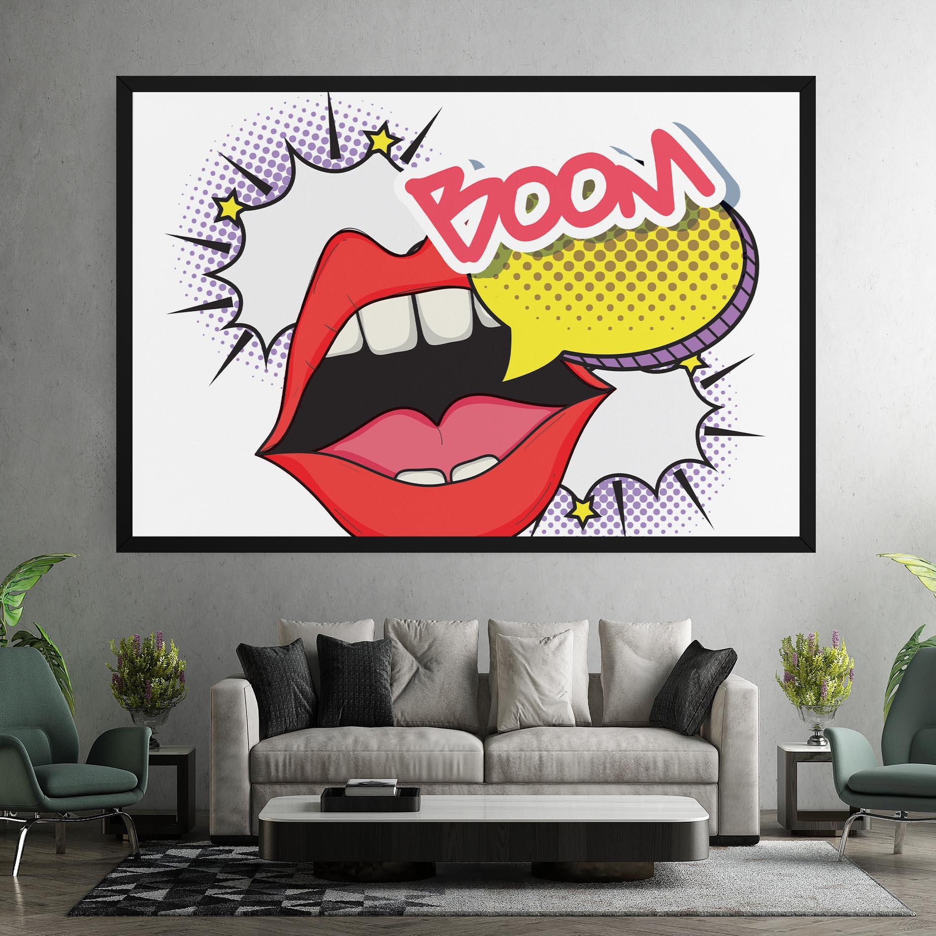 Tablou Canvas Boom Pop Art mockup 7