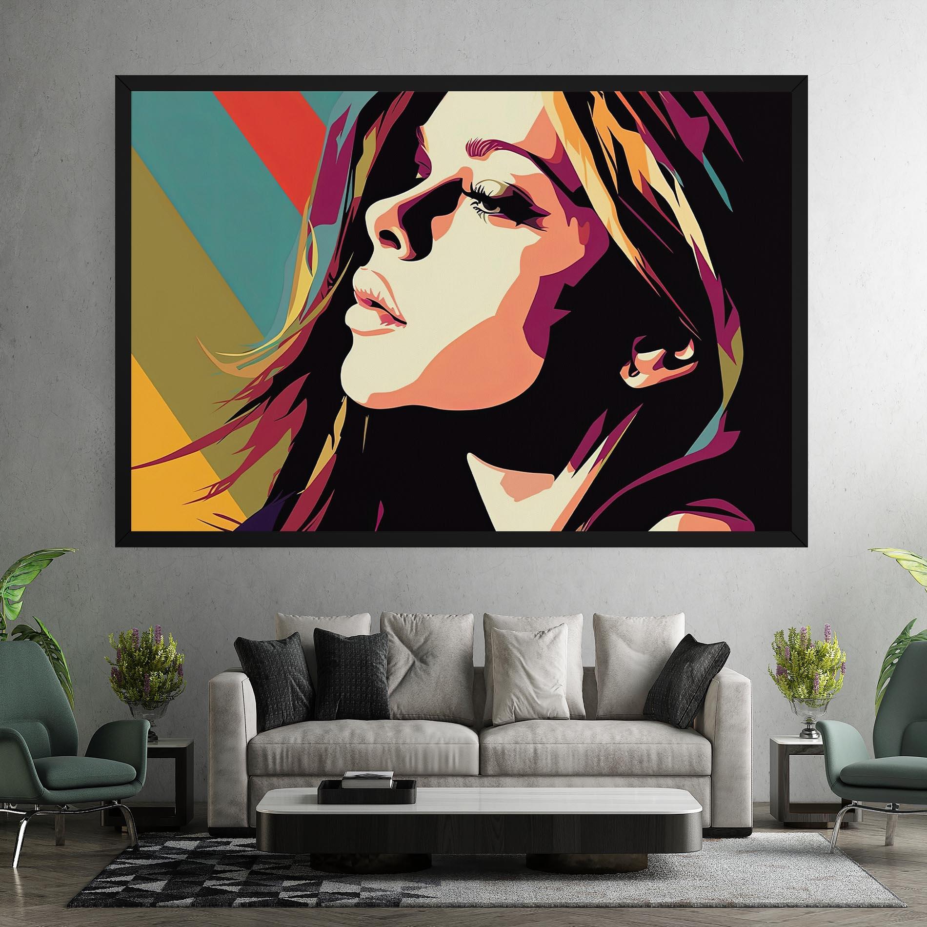 Tablou Canvas Cream Pop Art mockup 7