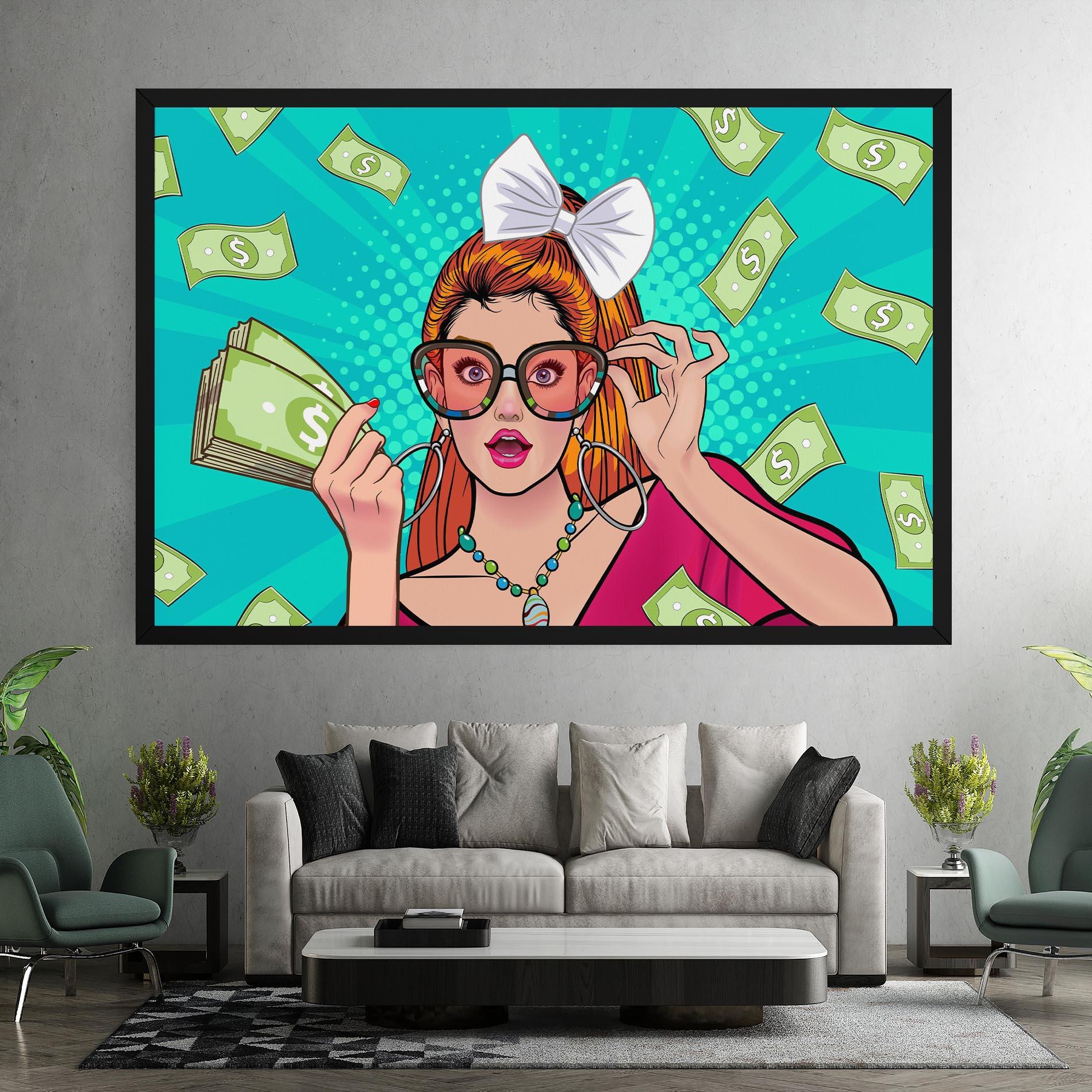 Tablou Canvas Money Pop Art mockup 7