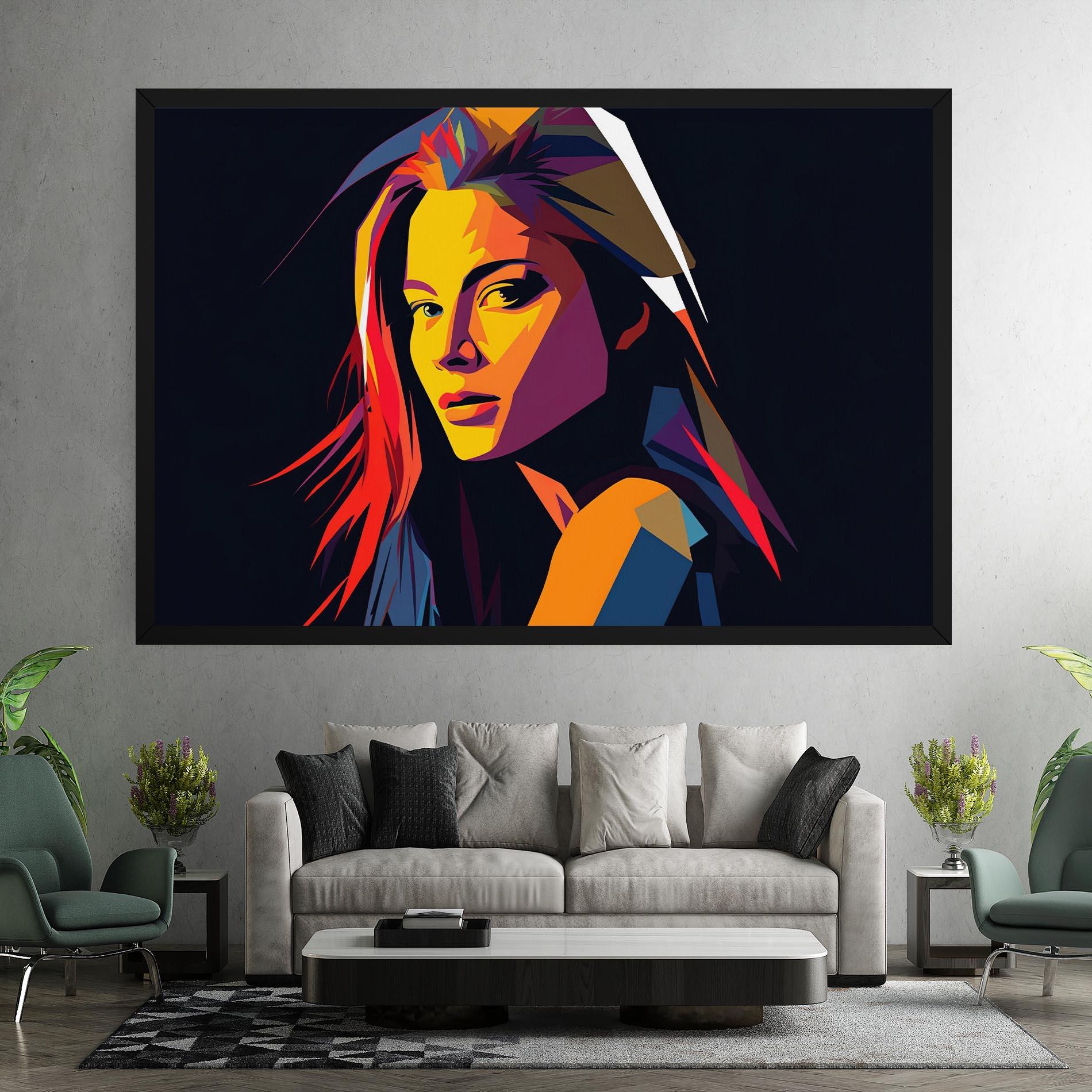 Tablou Canvas Orange Pop Light mockup 7