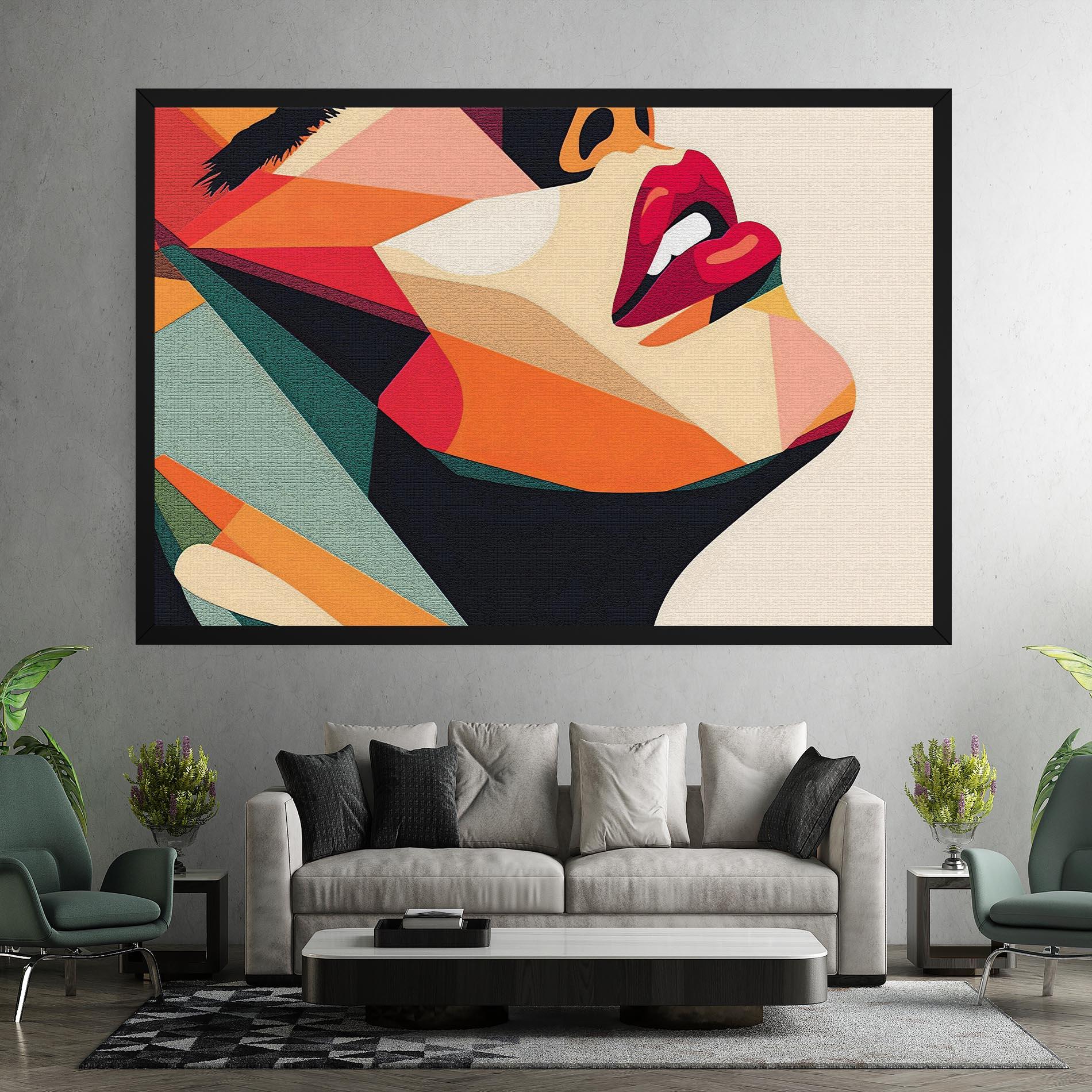 Tablou Canvas Pop Art Lips mockup 7