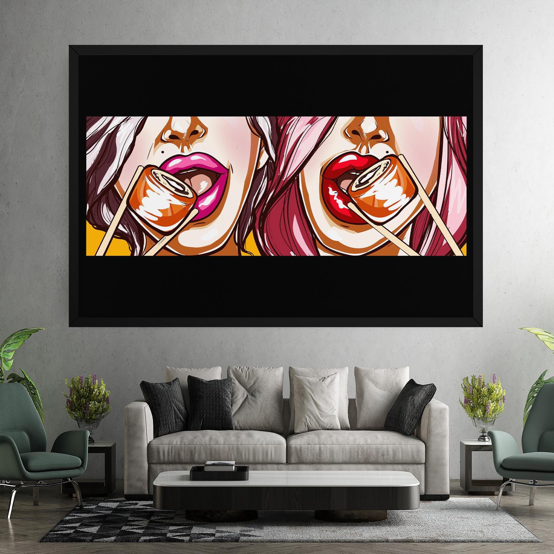Tablou Canvas Pop Art Sushi mockup 7