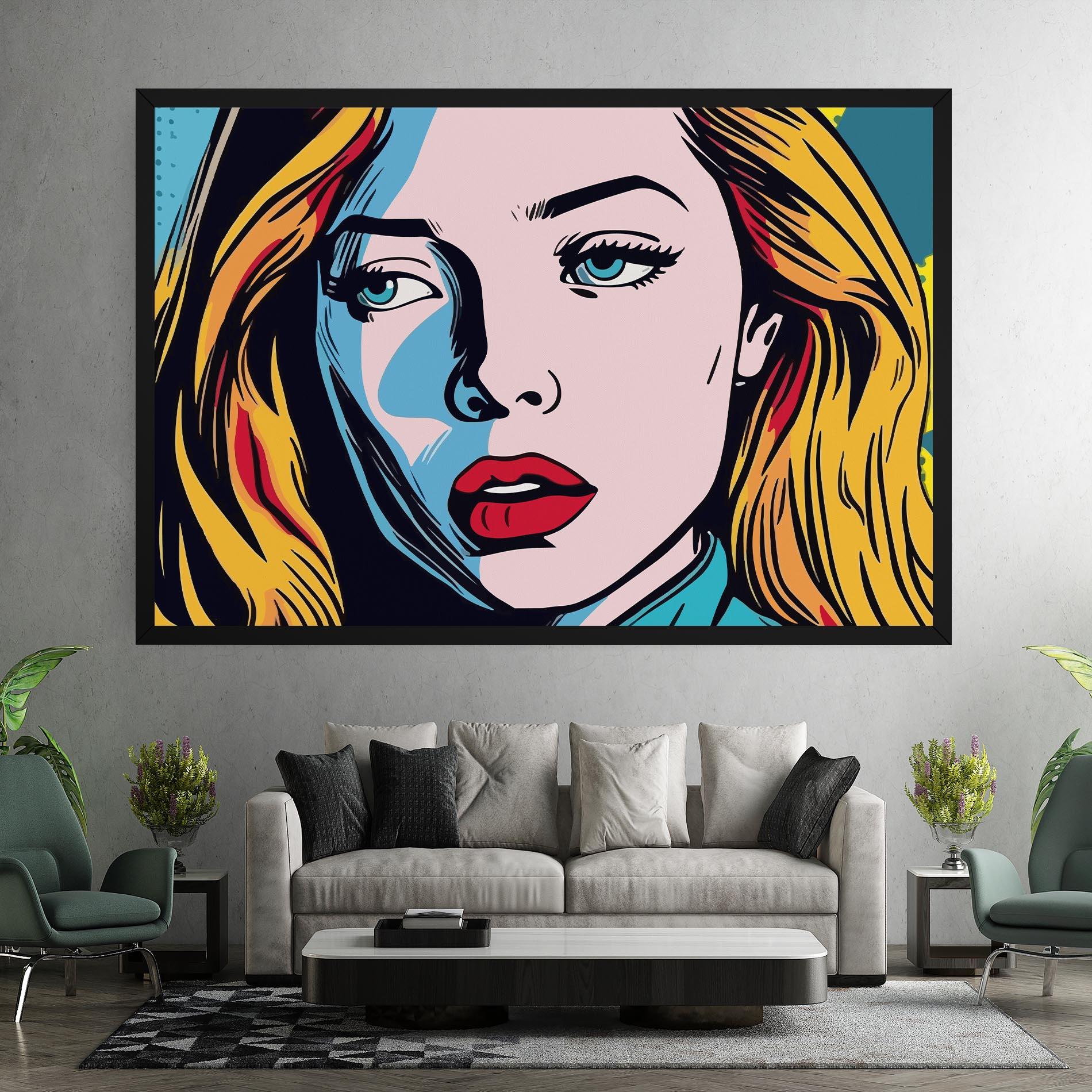 Tablou Canvas Pop Woman Art mockup 7