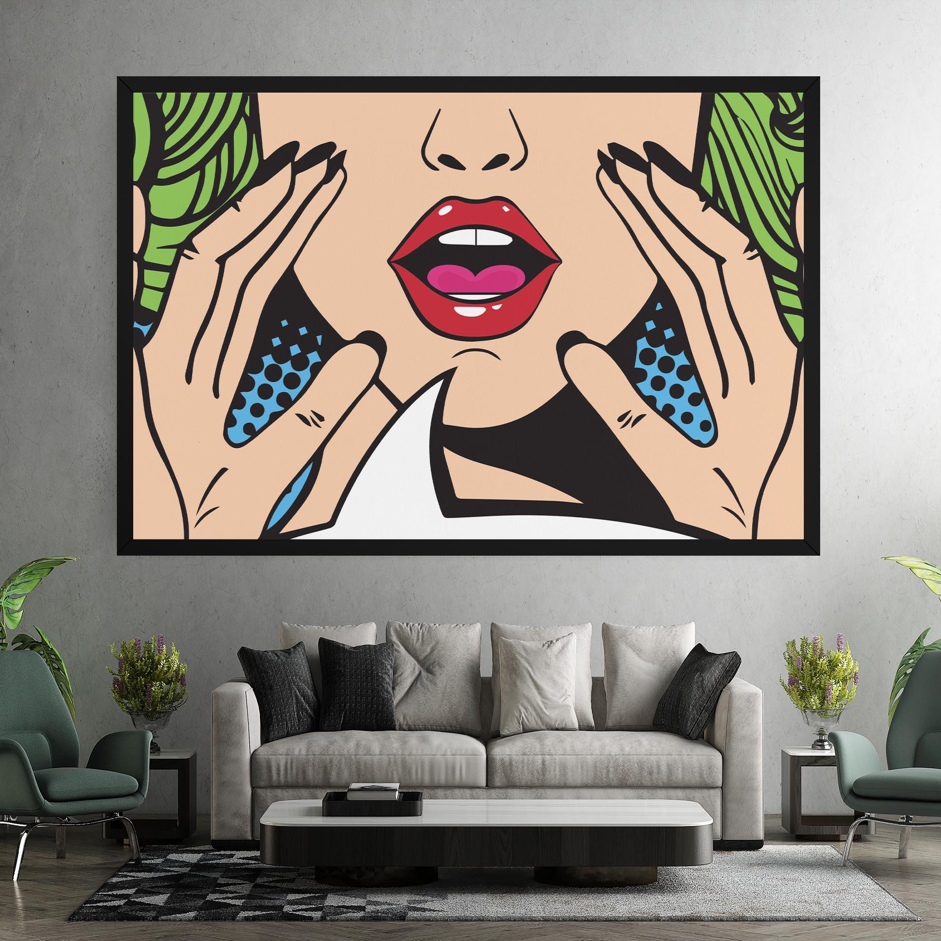Tablou Canvas Speaking Pop Art mockup 7