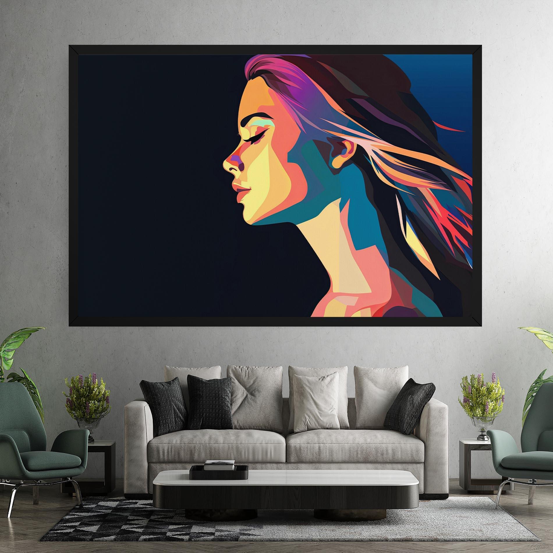 Tablou Canvas Worm Pop Light mockup 7