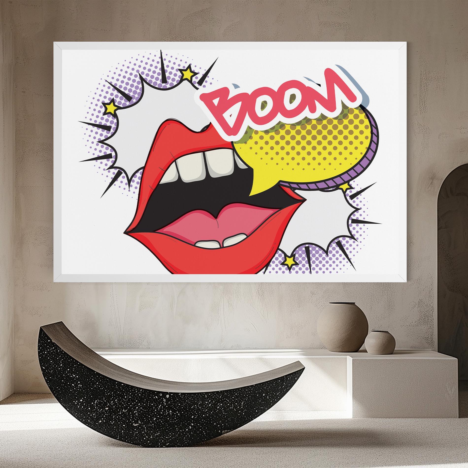 Tablou Canvas Boom Pop Art mockup 8