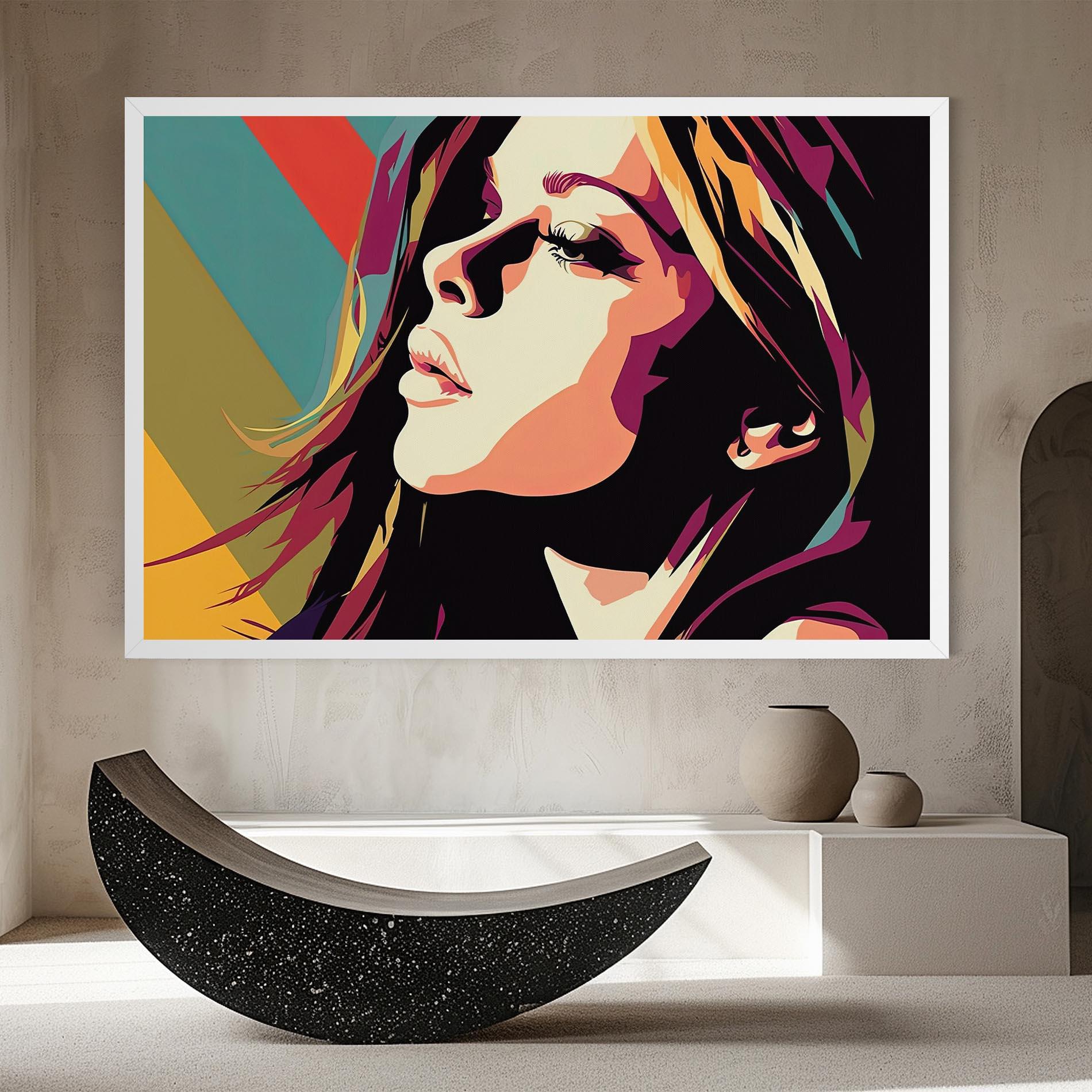 Tablou Canvas Cream Pop Art mockup 8
