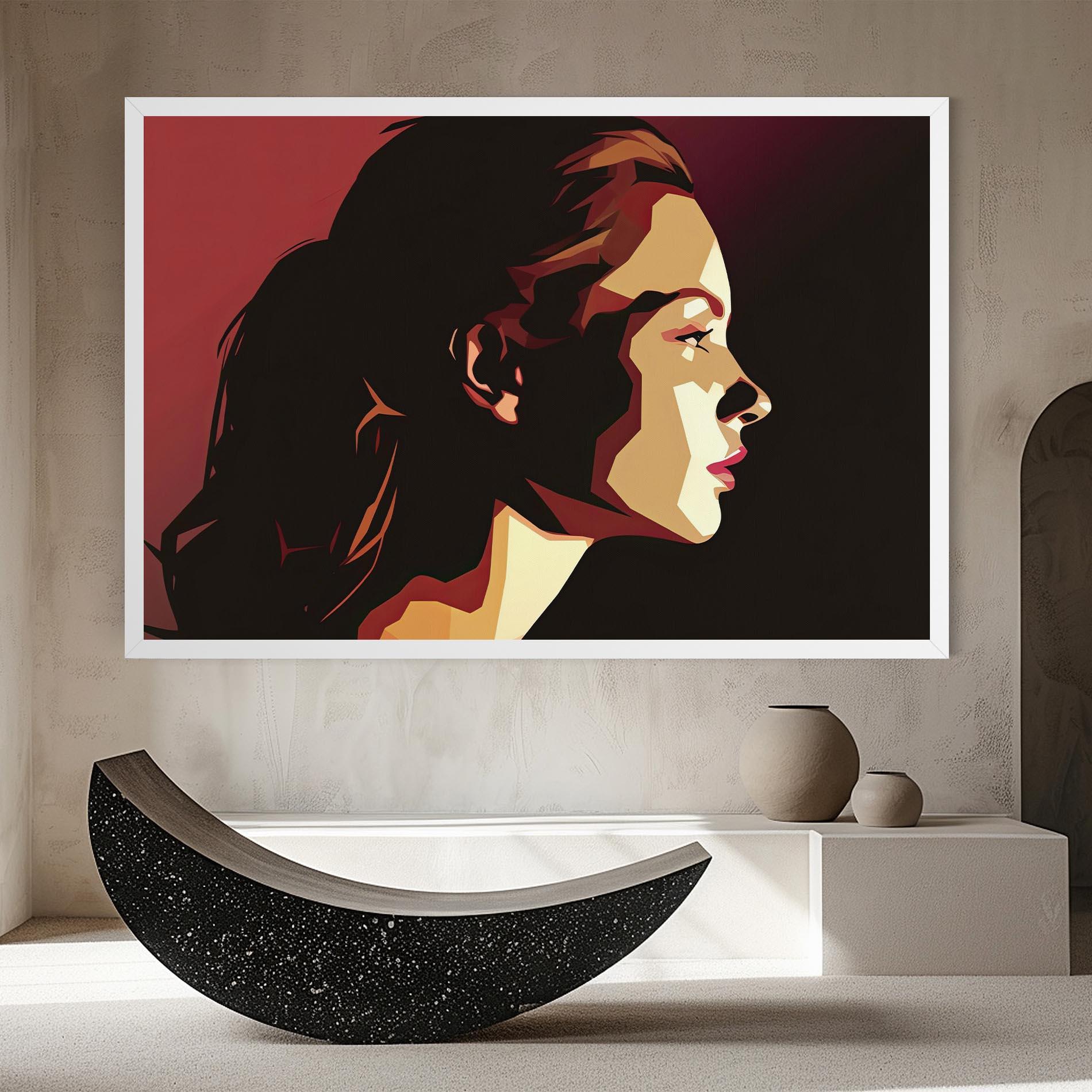 Tablou Canvas Cream Red Pop Art mockup 8