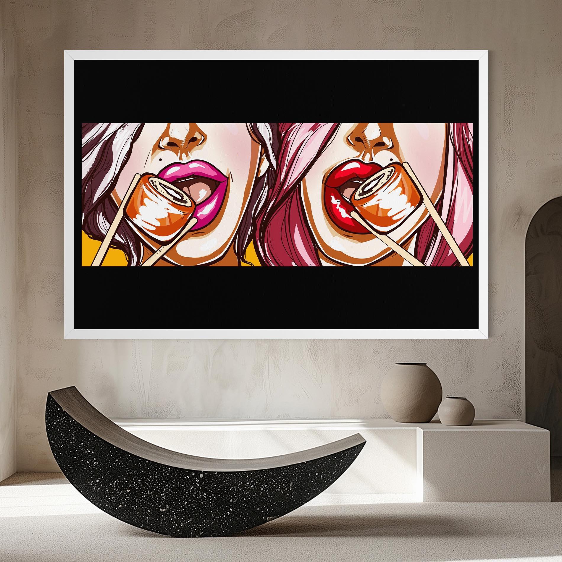 Tablou Canvas Pop Art Sushi mockup 8