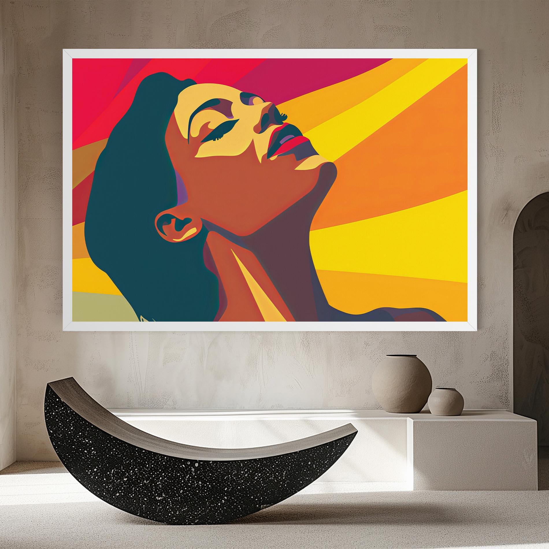 Tablou Canvas Pop Female Color mockup 8