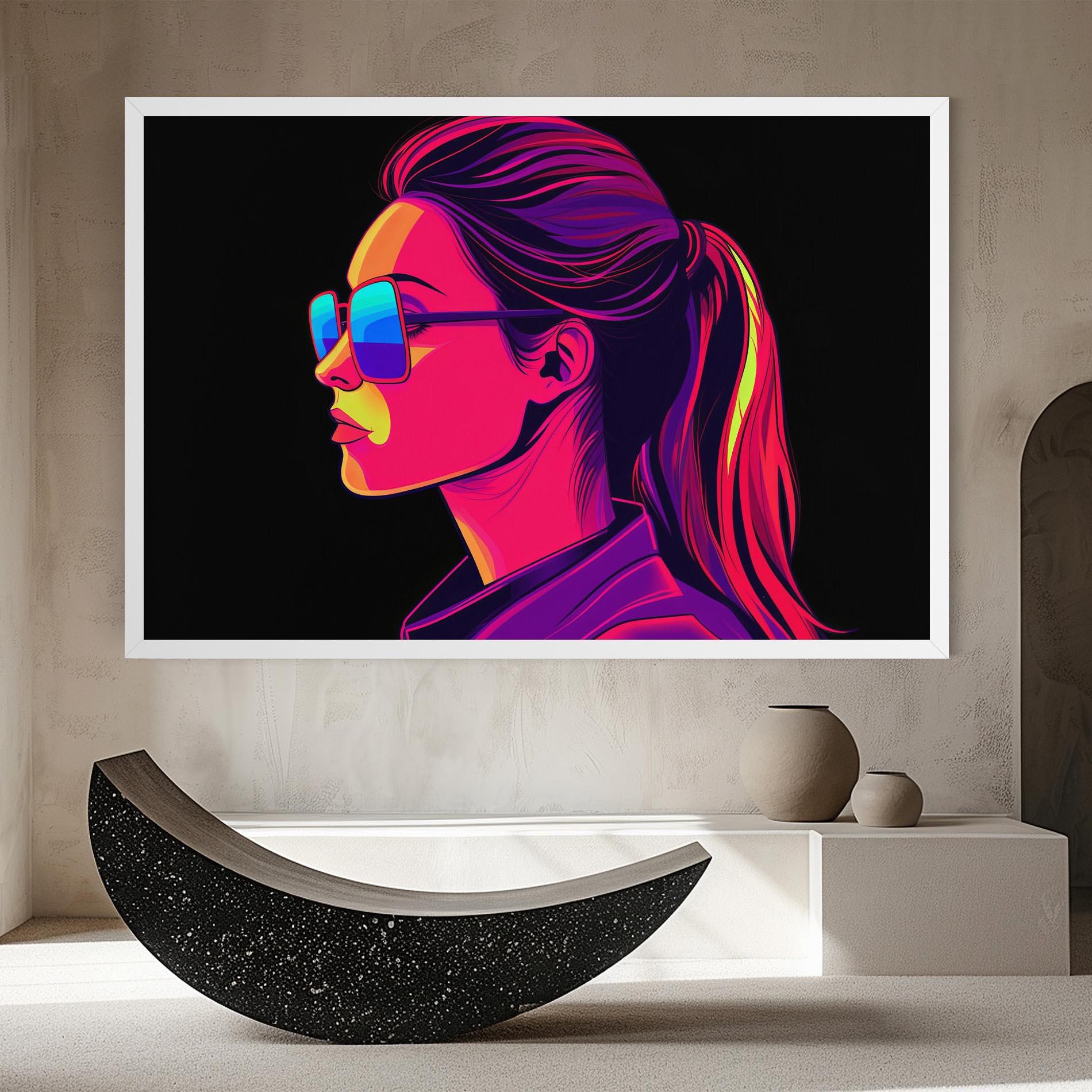 Tablou Canvas Purple Pop Hair mockup 8