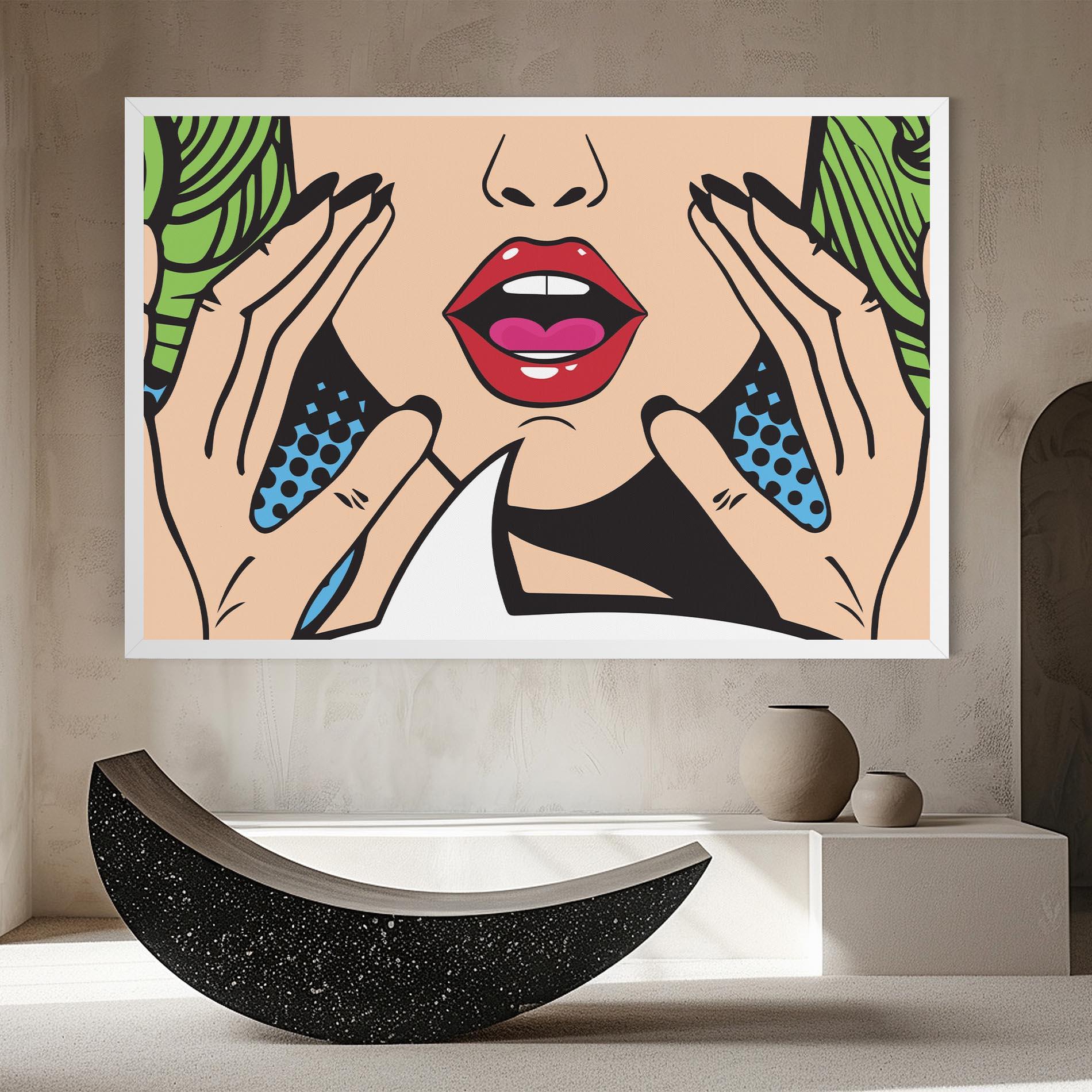 Tablou Canvas Speaking Pop Art mockup 8