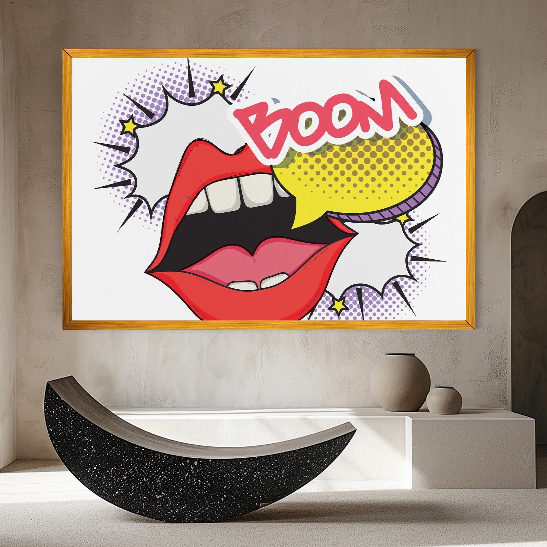 Tablou Canvas Boom Pop Art mockup 8