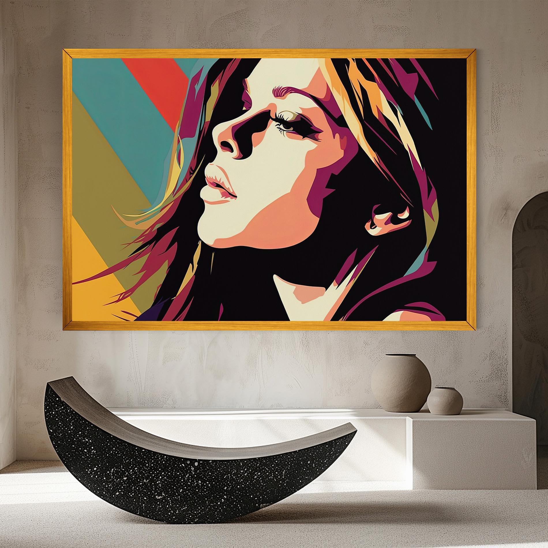Tablou Canvas Cream Pop Art mockup 8