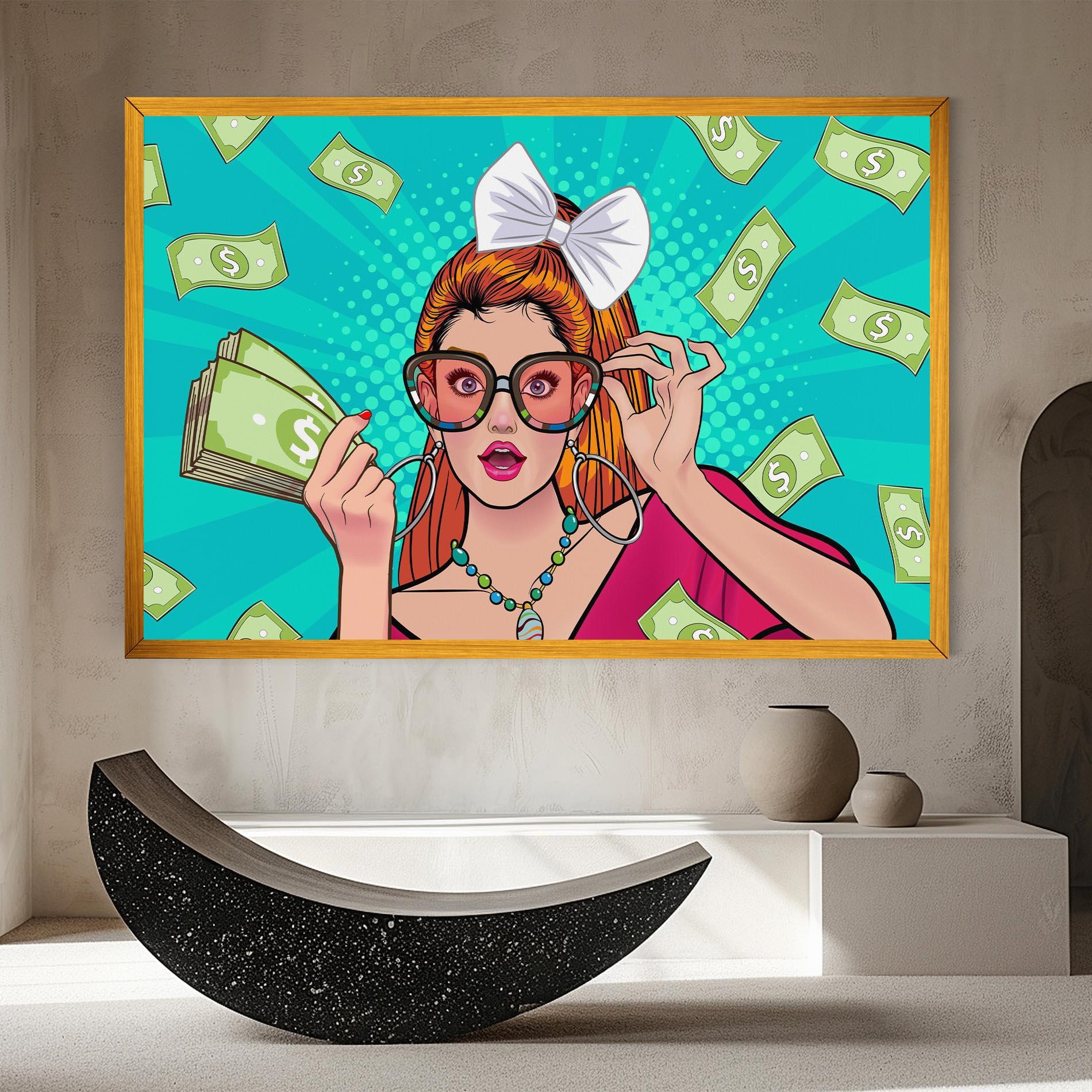 Tablou Canvas Money Pop Art mockup 8