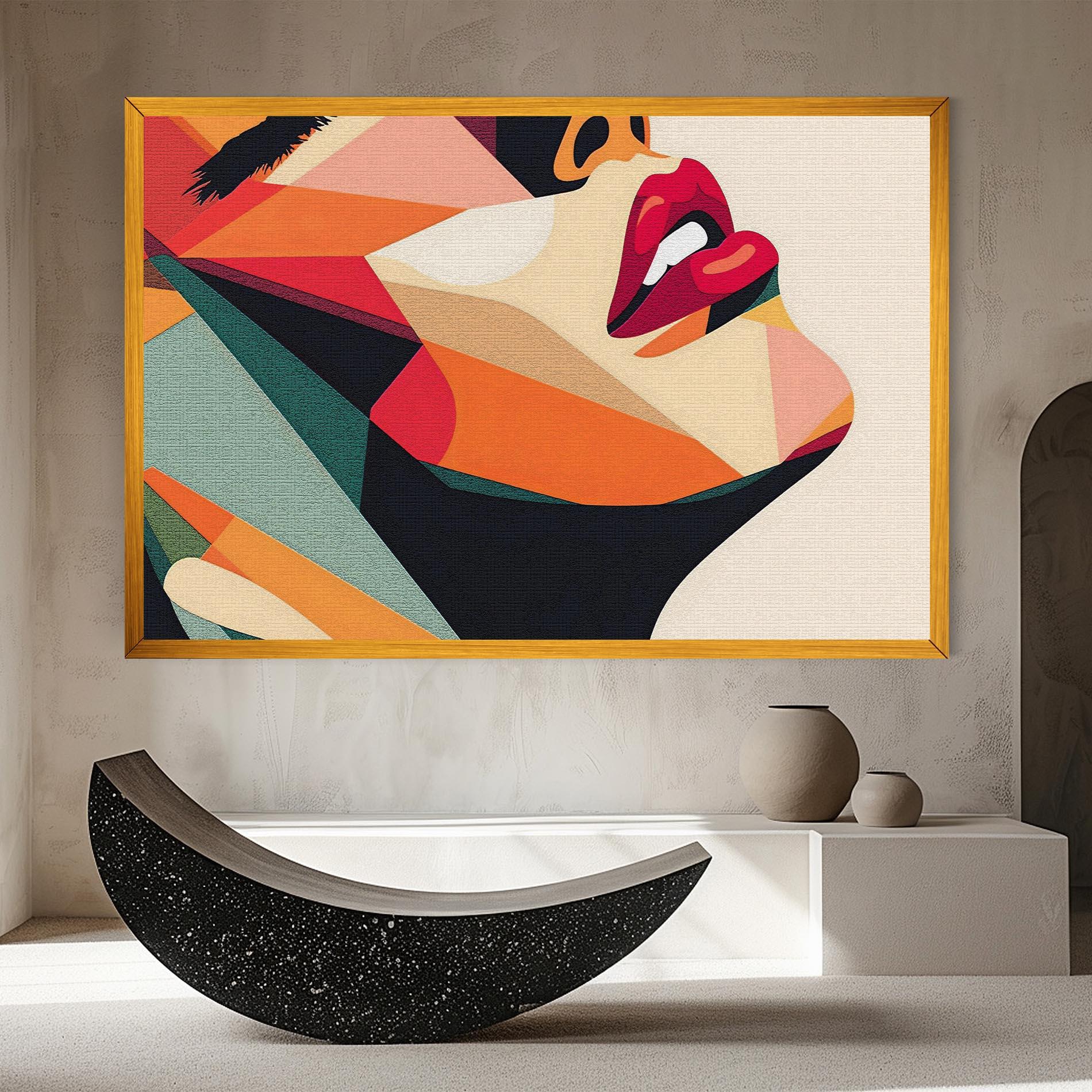 Tablou Canvas Pop Art Lips mockup 8