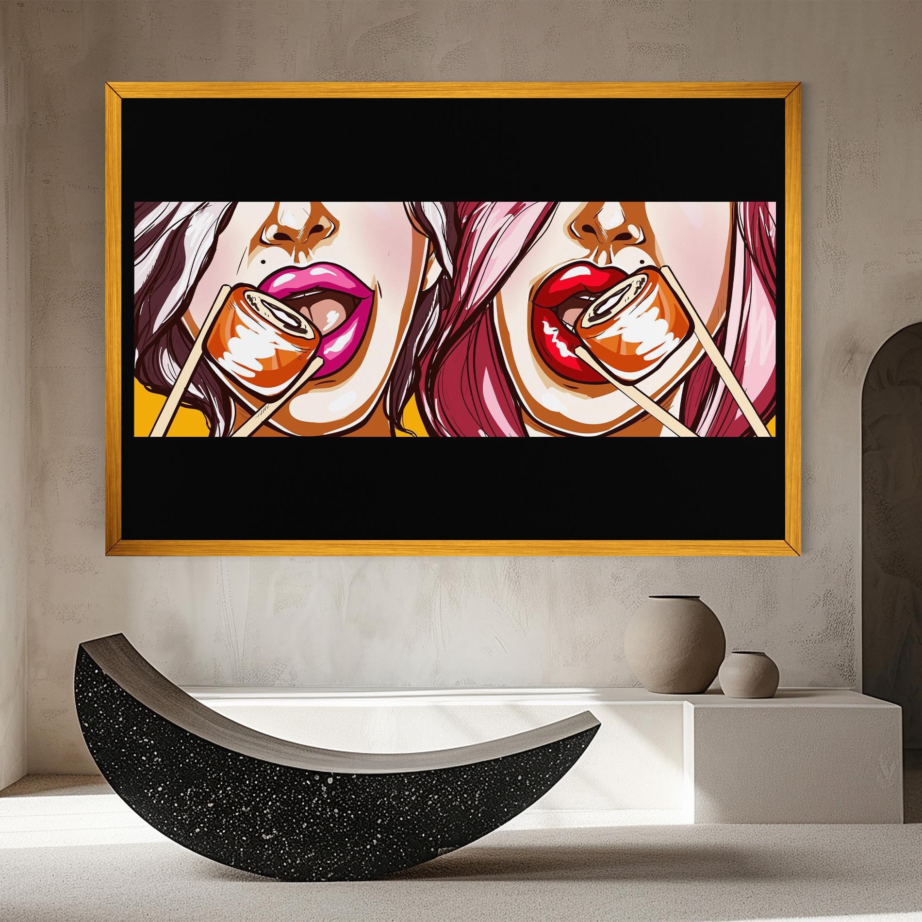 Tablou Canvas Pop Art Sushi mockup 8