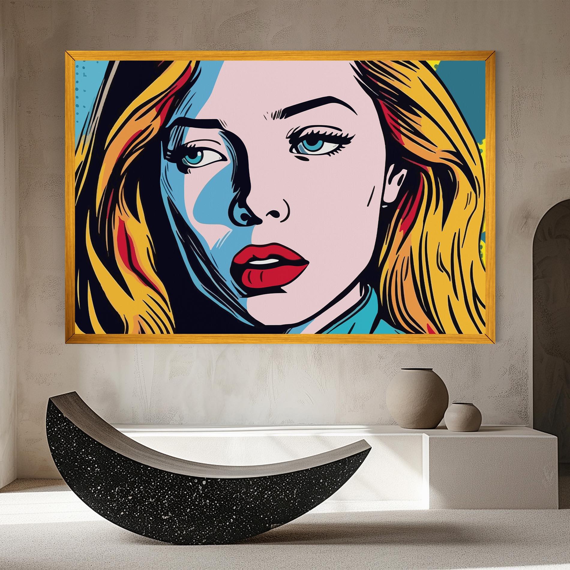 Tablou Canvas Pop Woman Art mockup 8