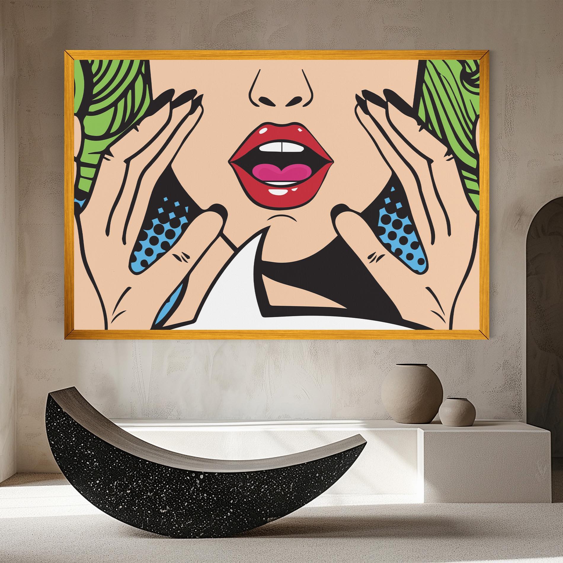 Tablou Canvas Speaking Pop Art mockup 8