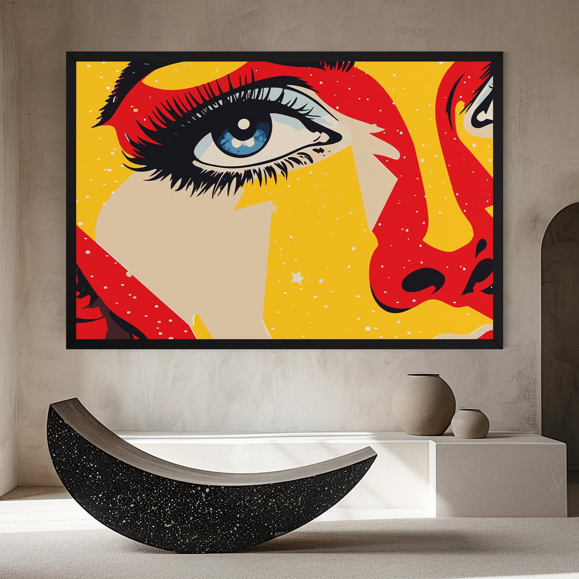 Tablou Canvas Blue Pop Eye mockup 8