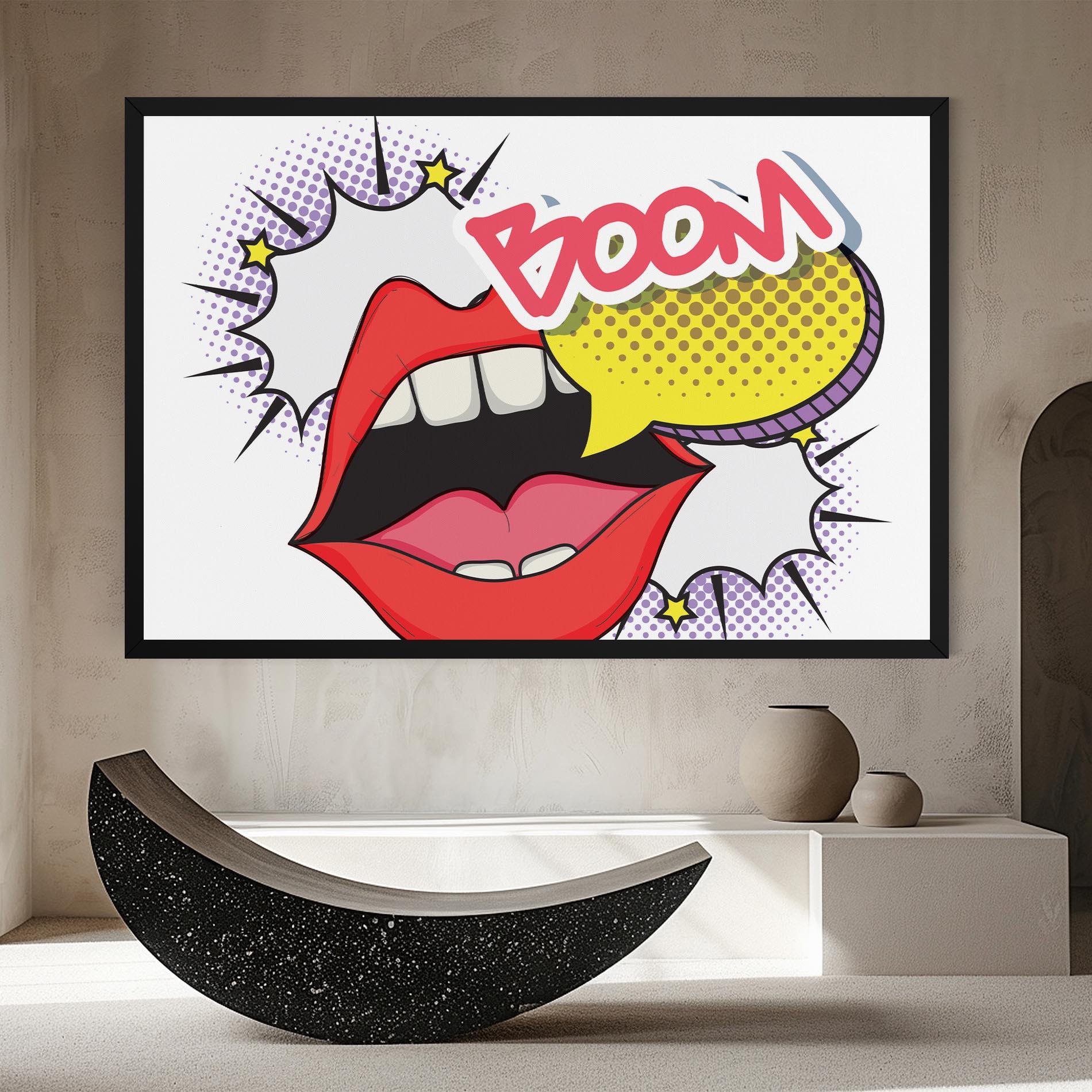 Tablou Canvas Boom Pop Art mockup 8