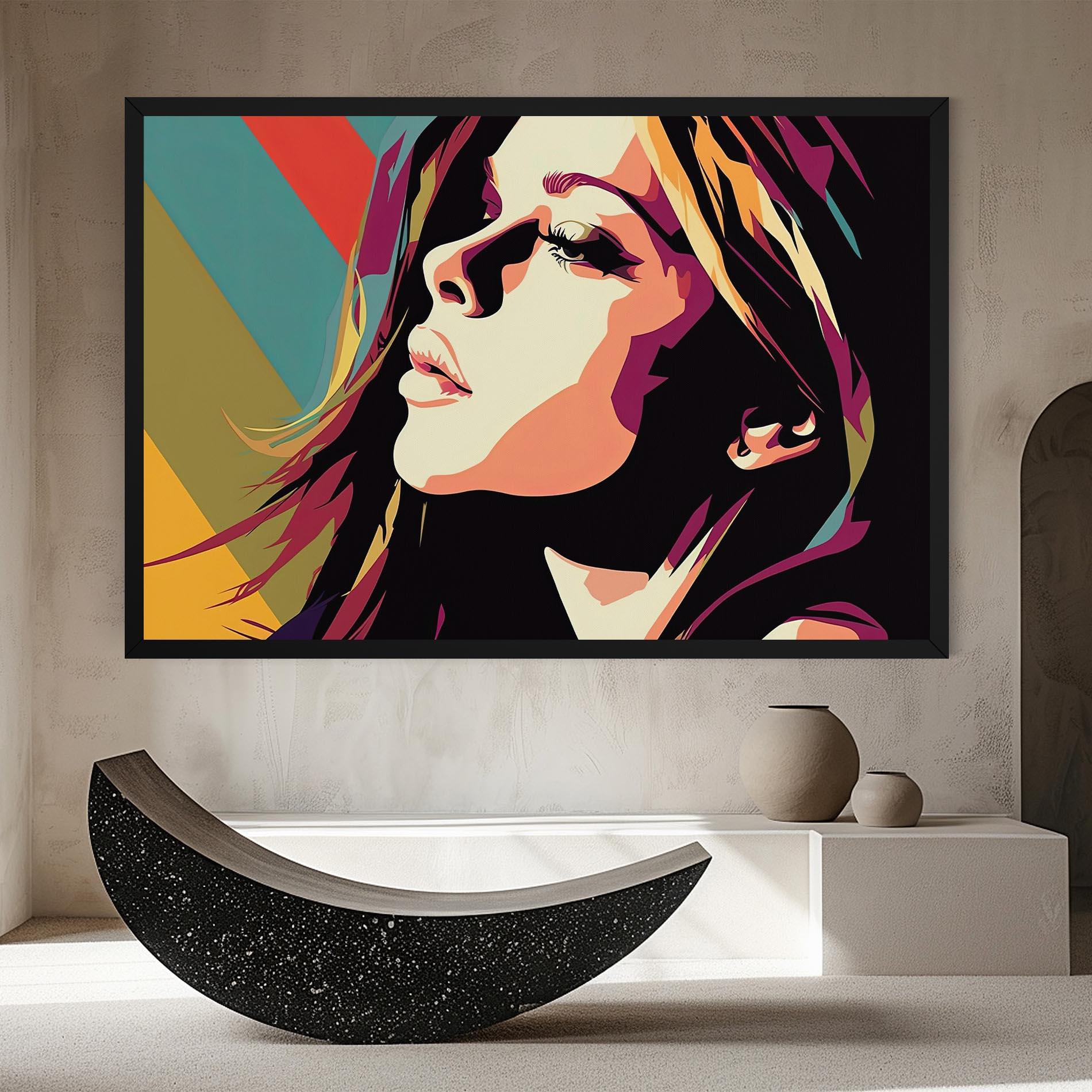 Tablou Canvas Cream Pop Art mockup 8