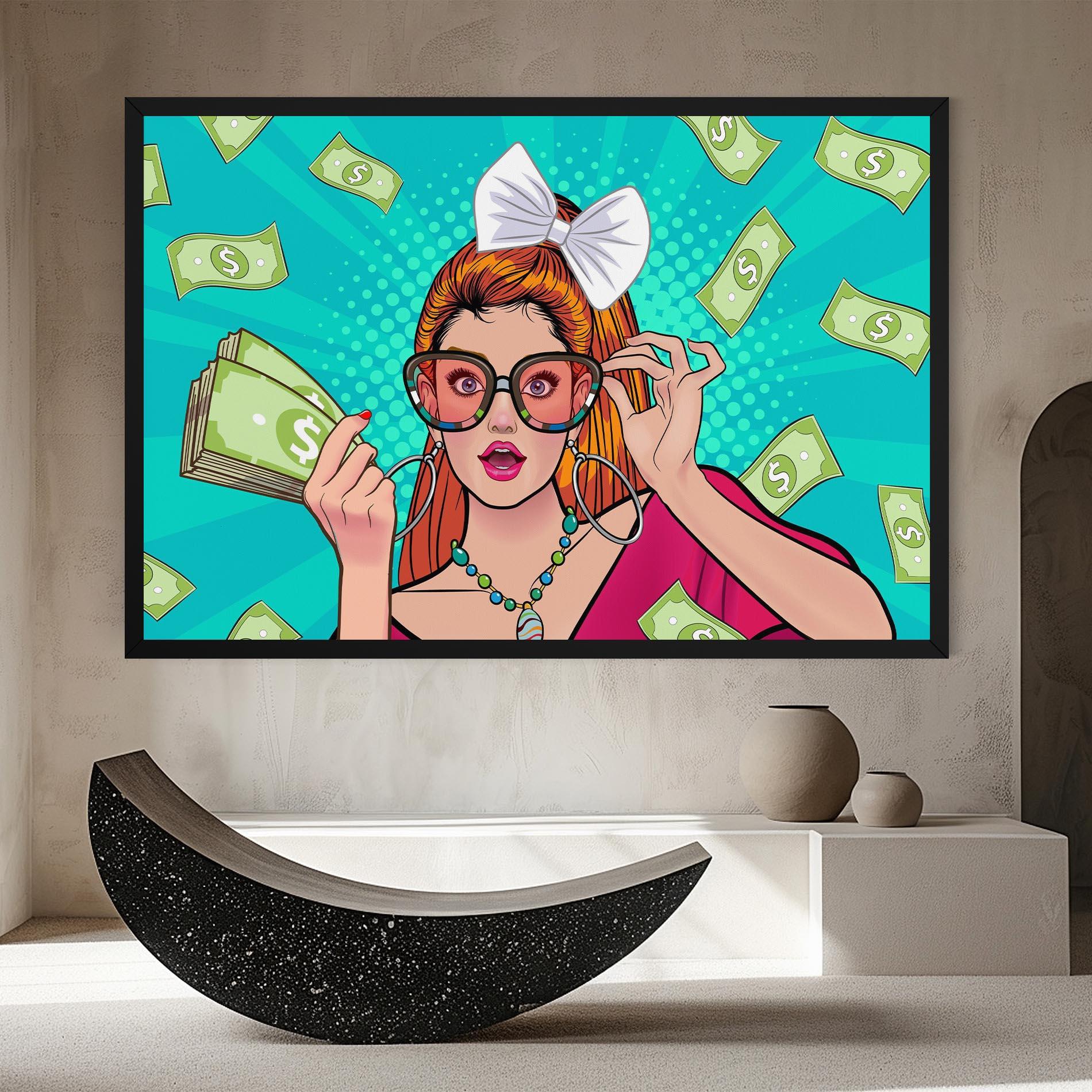 Tablou Canvas Money Pop Art mockup 8