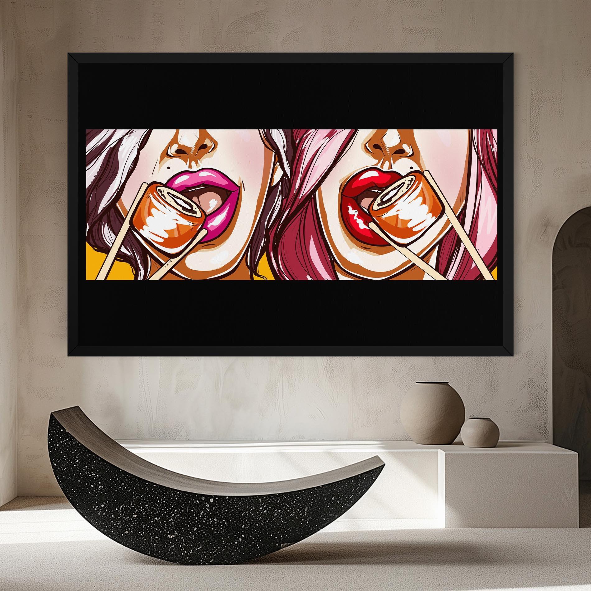 Tablou Canvas Pop Art Sushi mockup 8