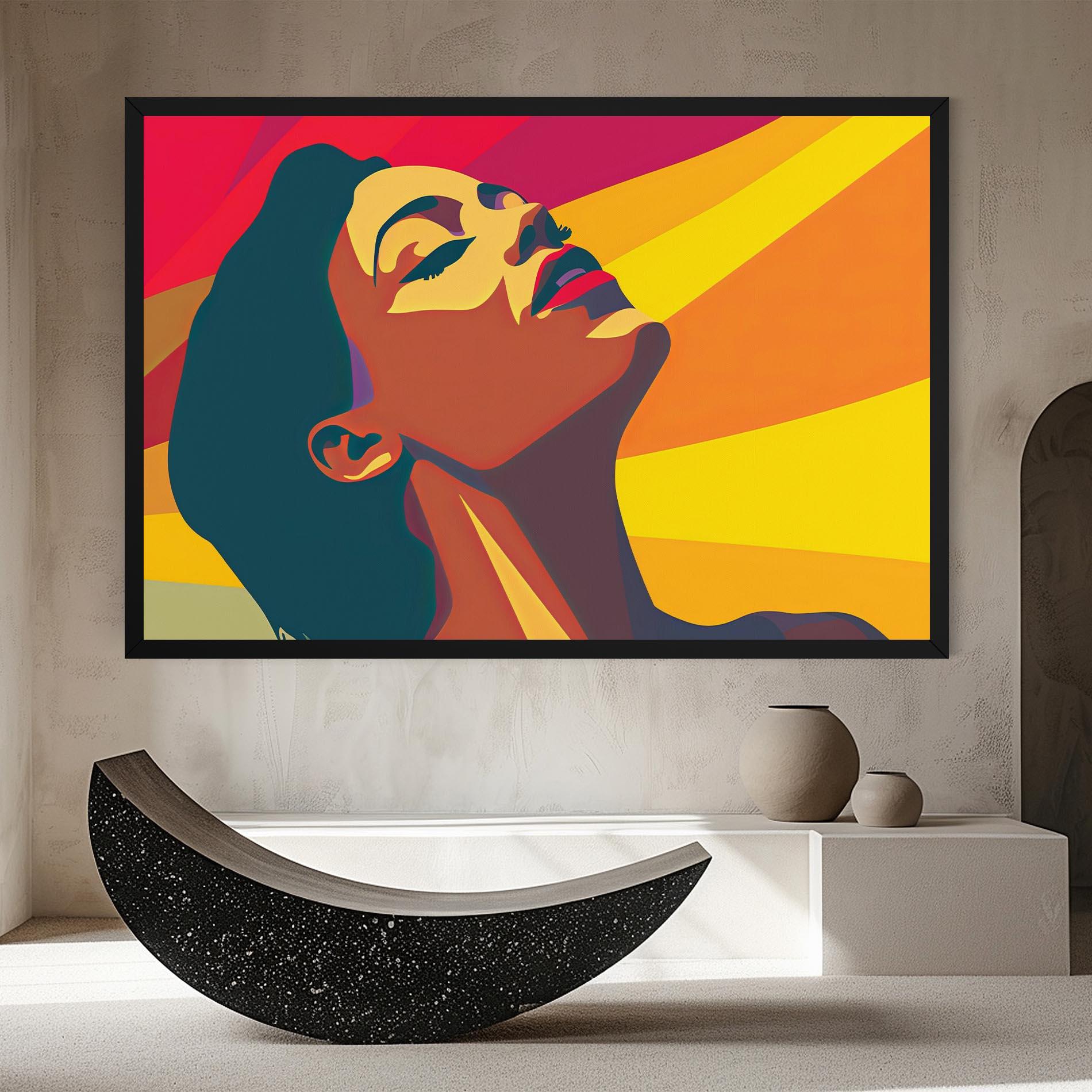 Tablou Canvas Pop Female Color mockup 8