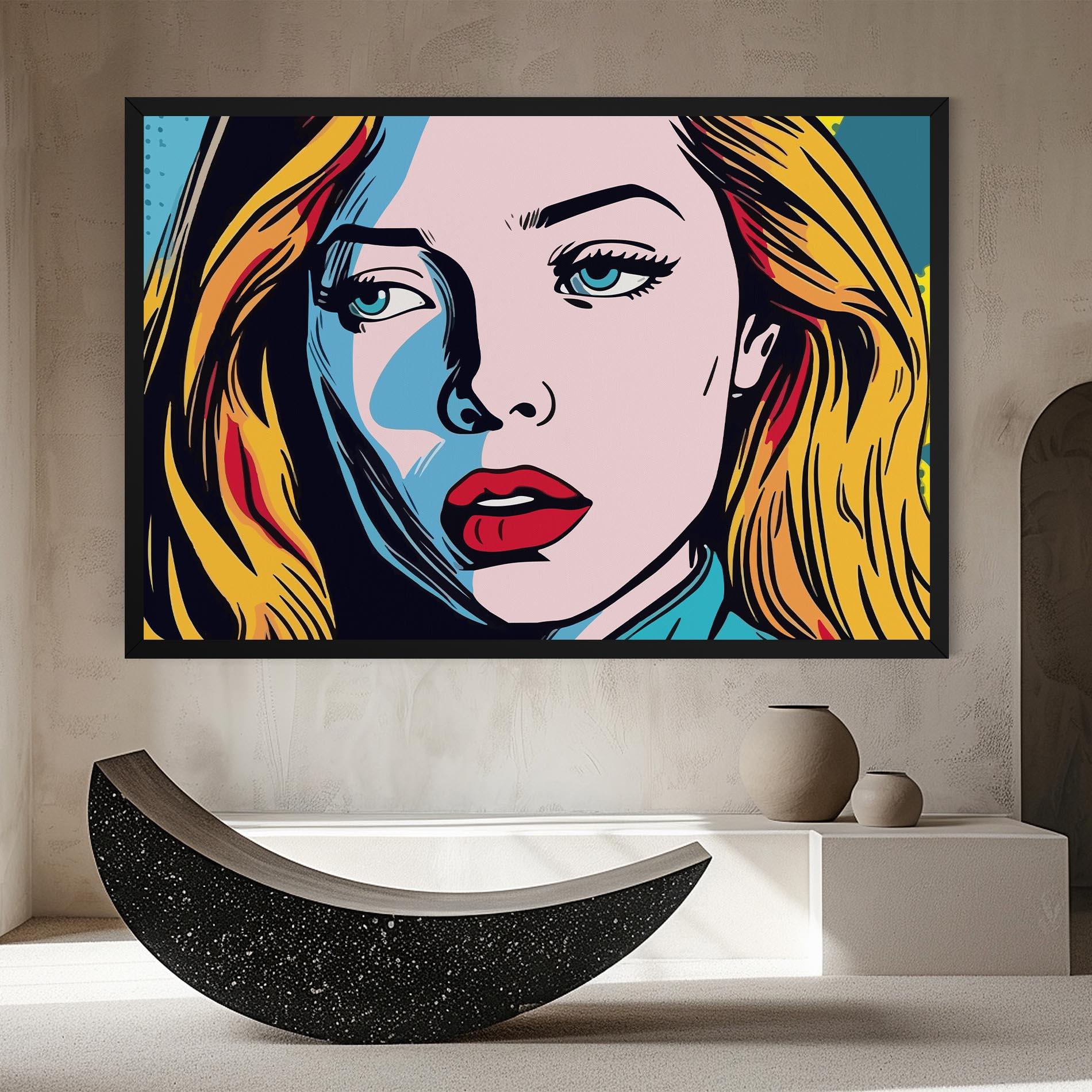 Tablou Canvas Pop Woman Art mockup 8