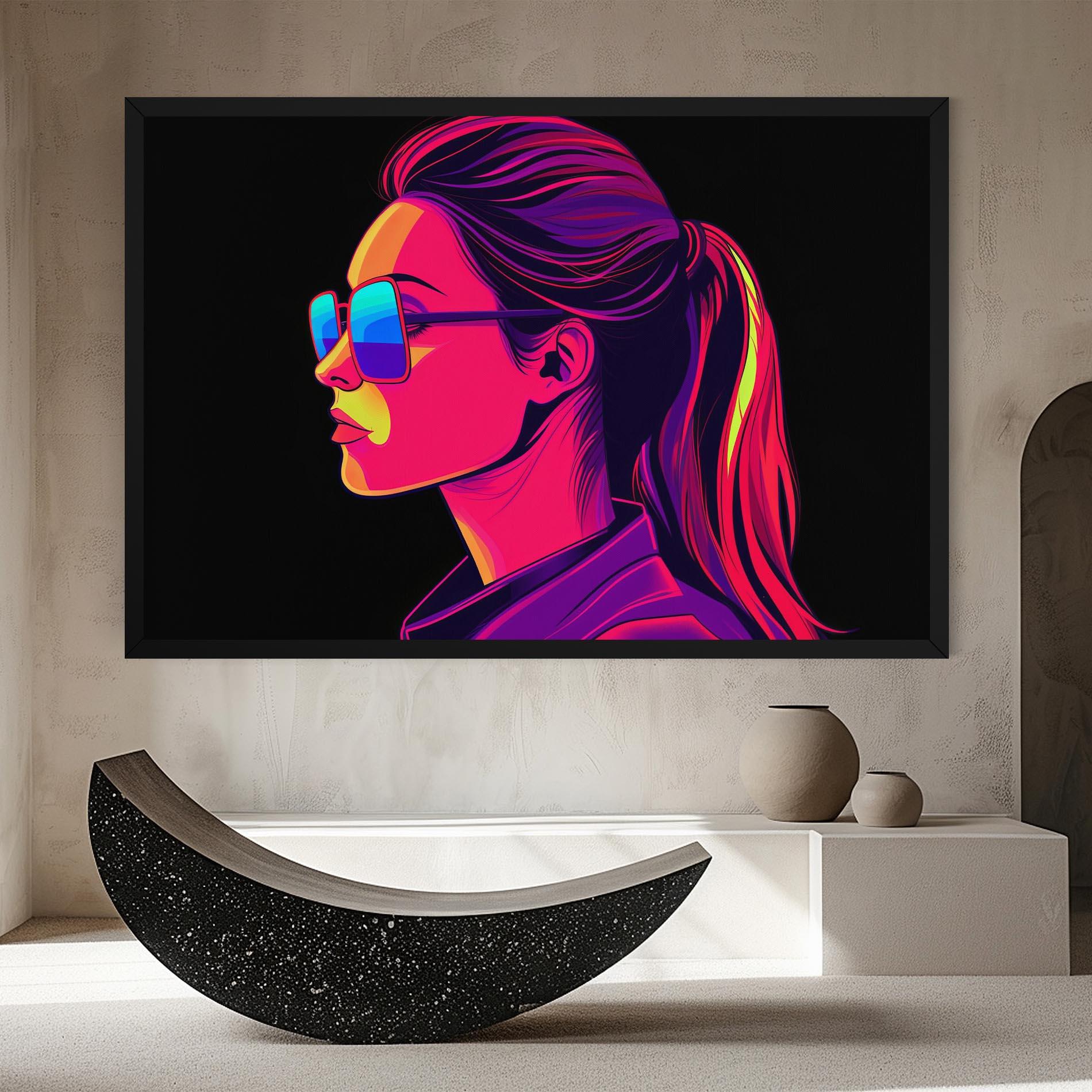 Tablou Canvas Purple Pop Hair mockup 8