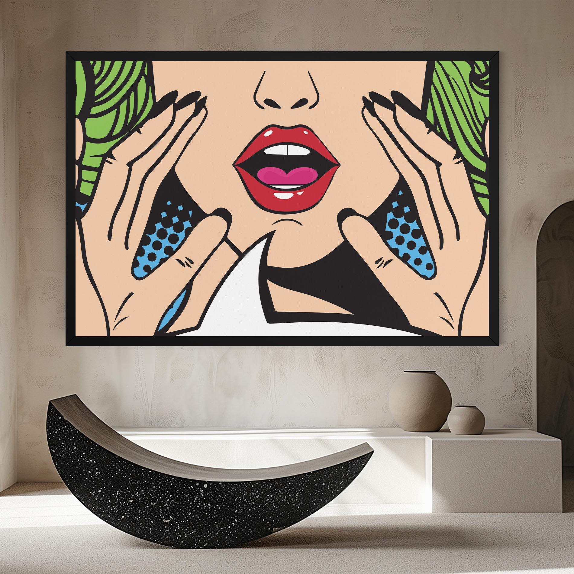 Tablou Canvas Speaking Pop Art mockup 8