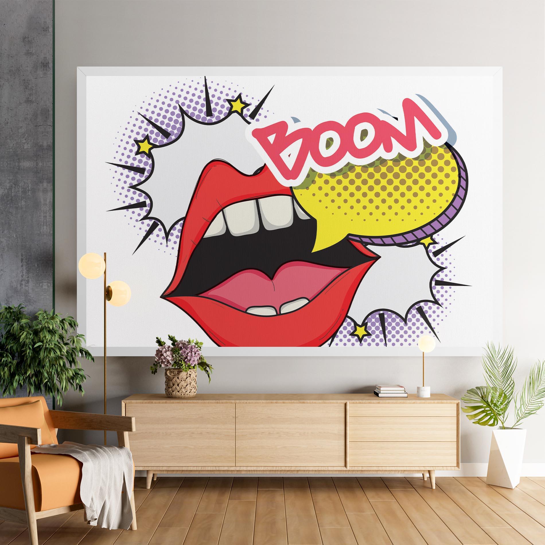 Tablou Canvas Boom Pop Art mockup 9