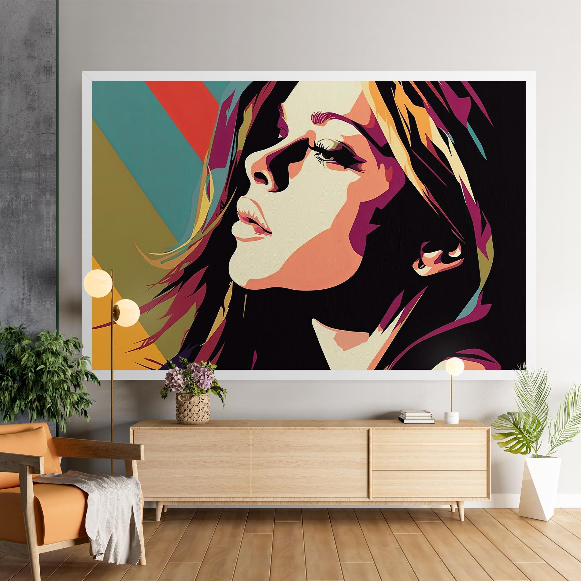 Tablou Canvas Cream Pop Art mockup 9