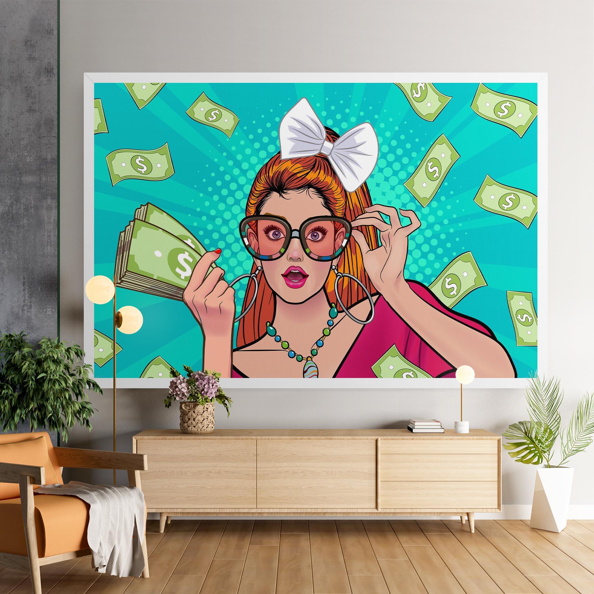 Tablou Canvas Money Pop Art mockup 9
