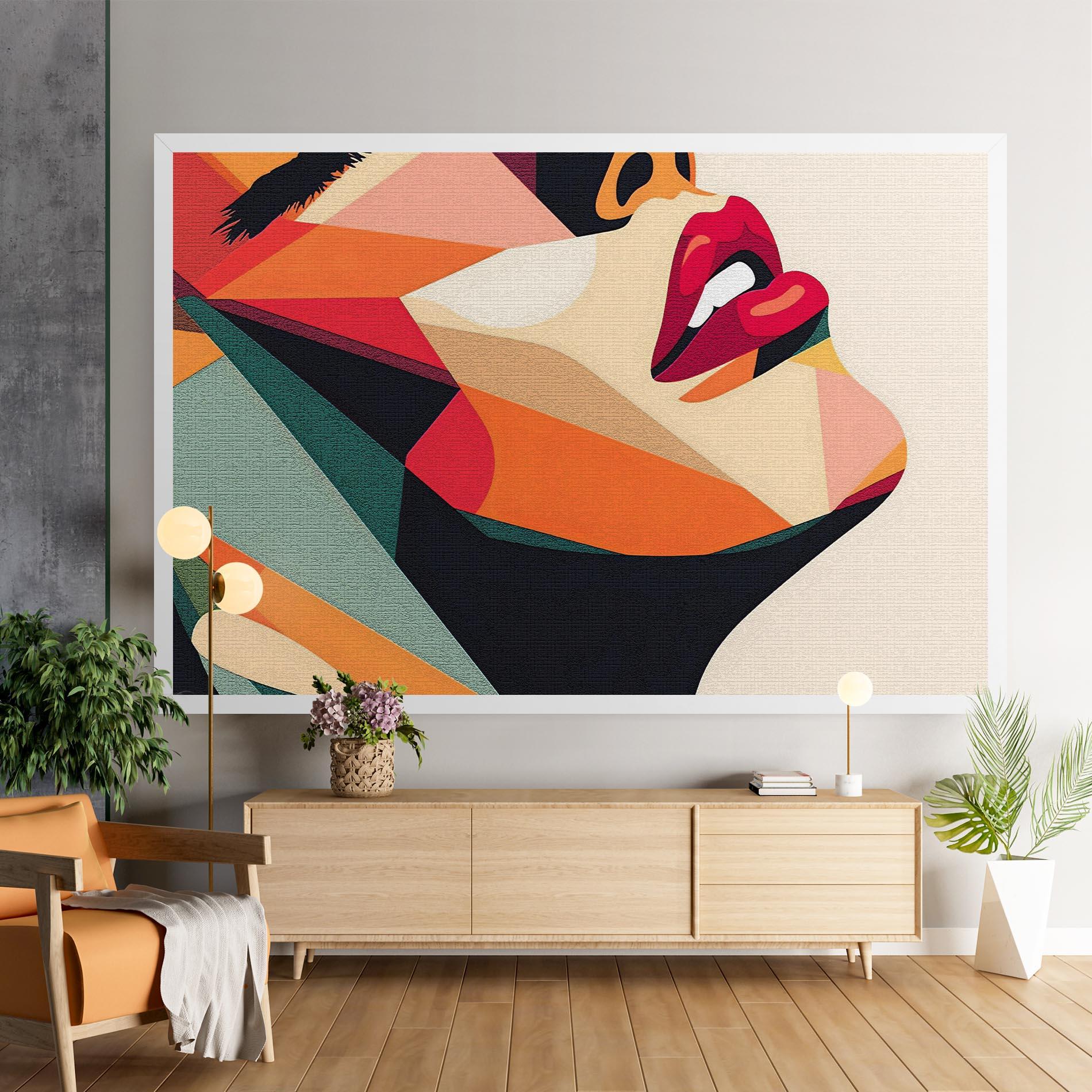 Tablou Canvas Pop Art Lips mockup 9