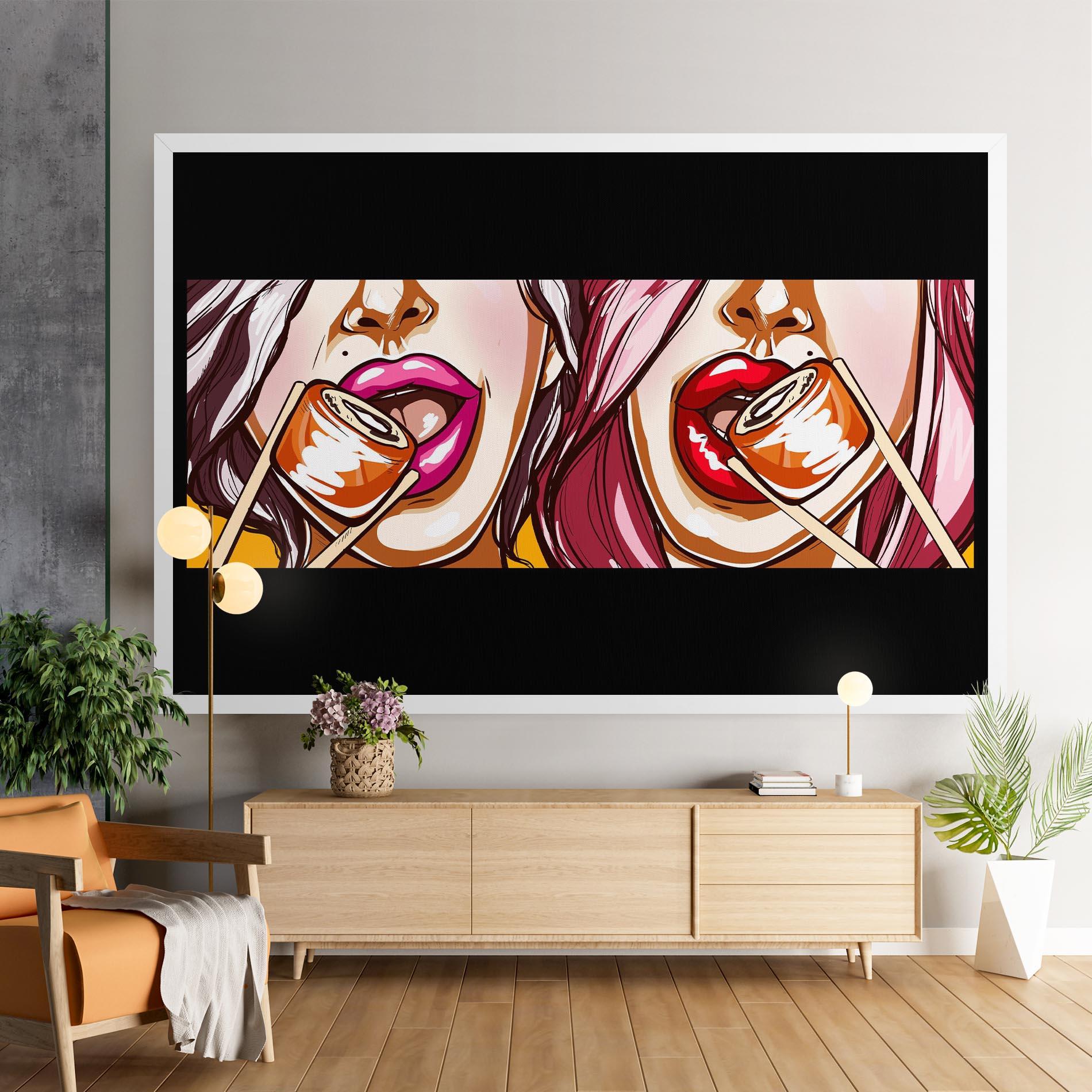 Tablou Canvas Pop Art Sushi mockup 9