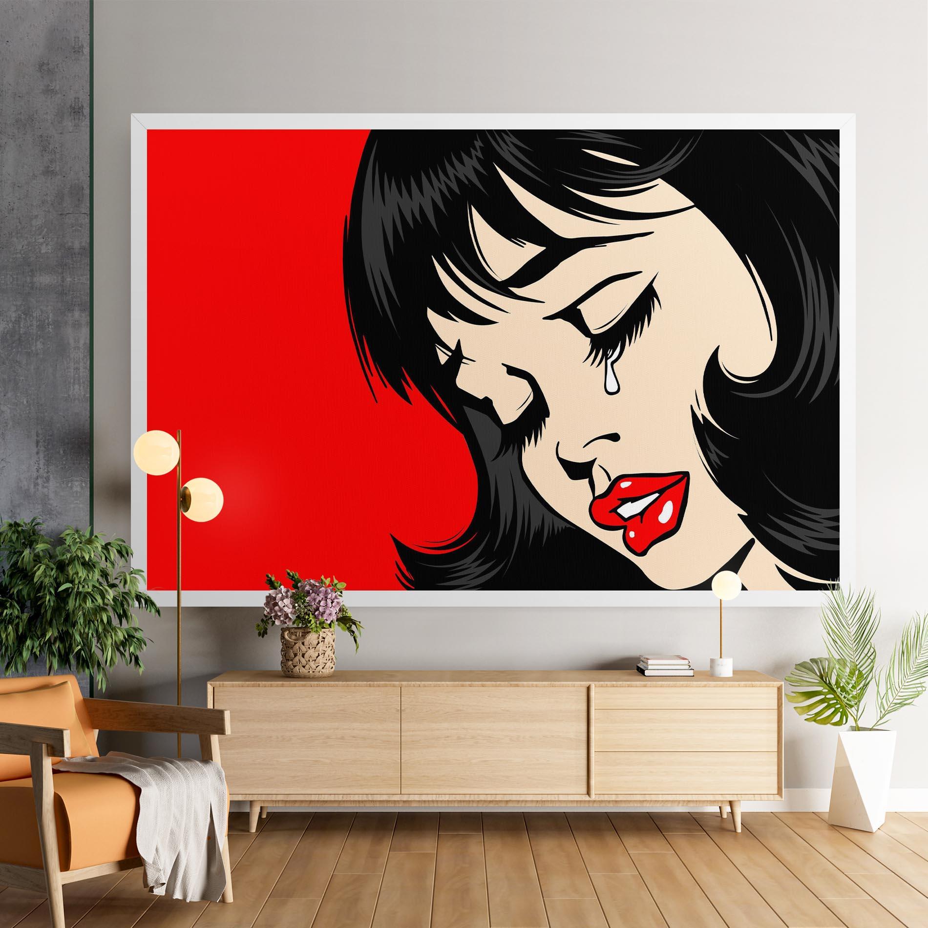 Tablou Canvas Pop Crying mockup 9