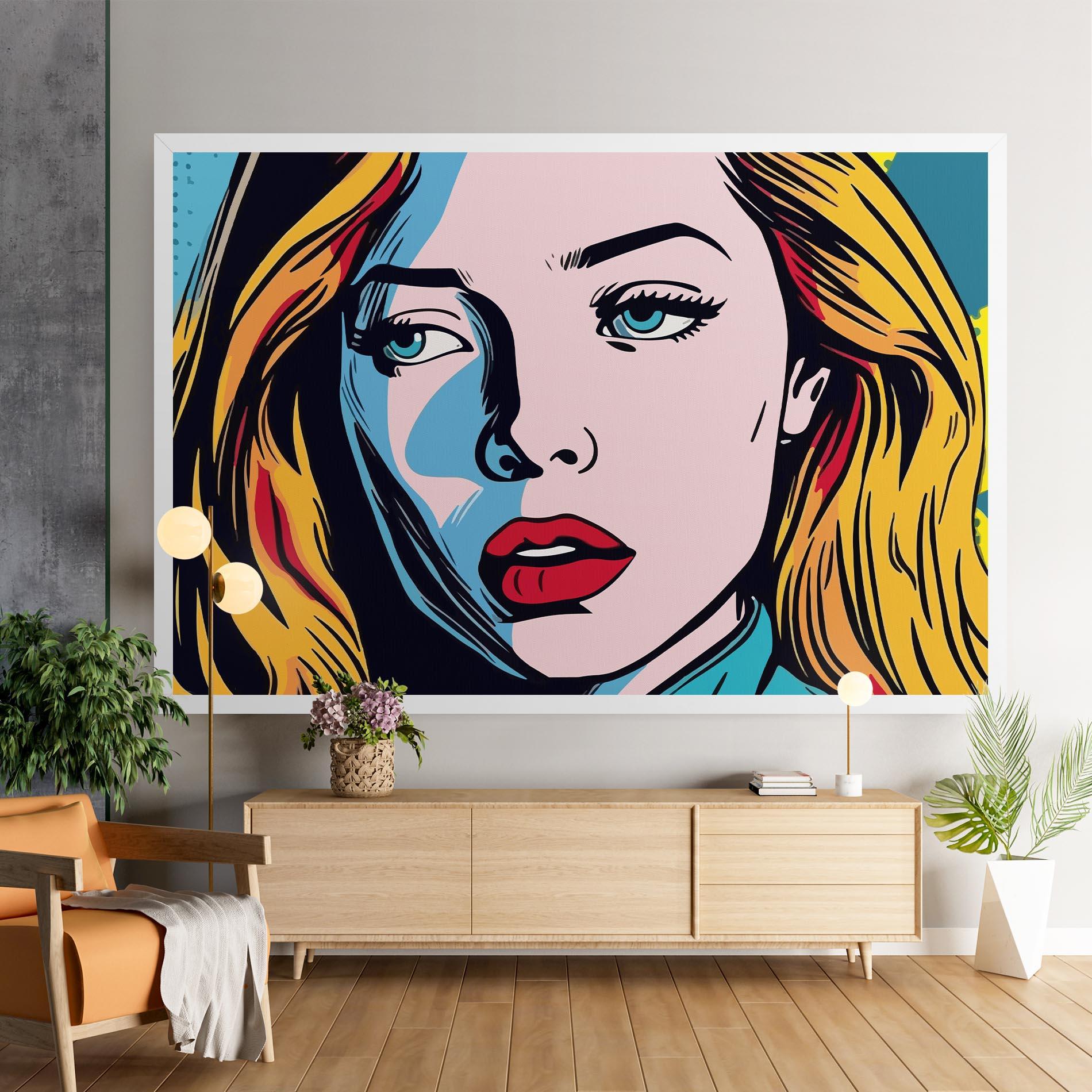 Tablou Canvas Pop Woman Art mockup 9
