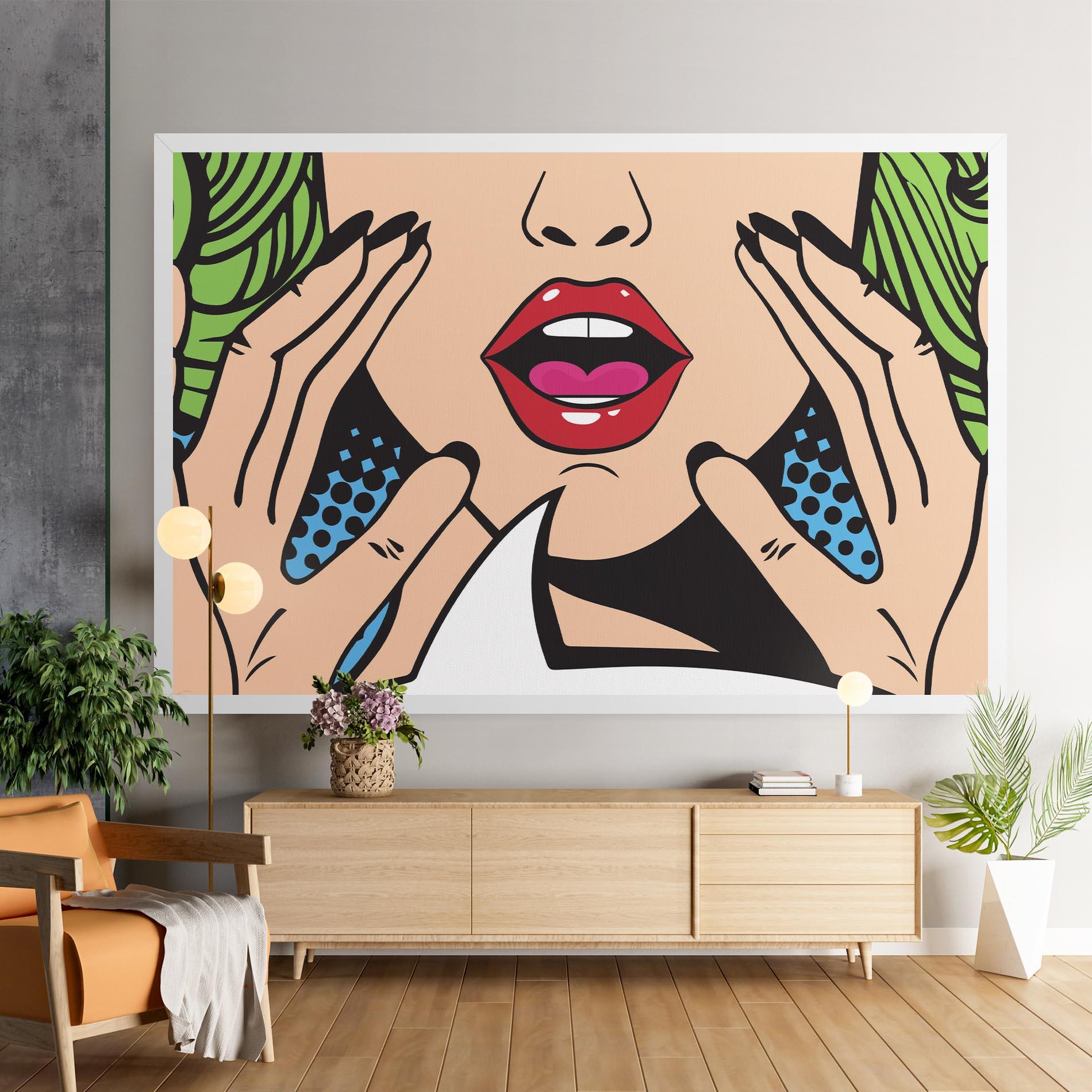 Tablou Canvas Speaking Pop Art mockup 9