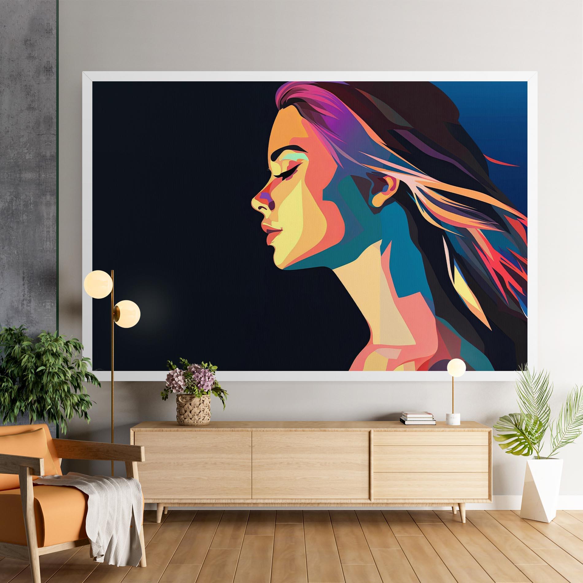 Tablou Canvas Worm Pop Light mockup 9