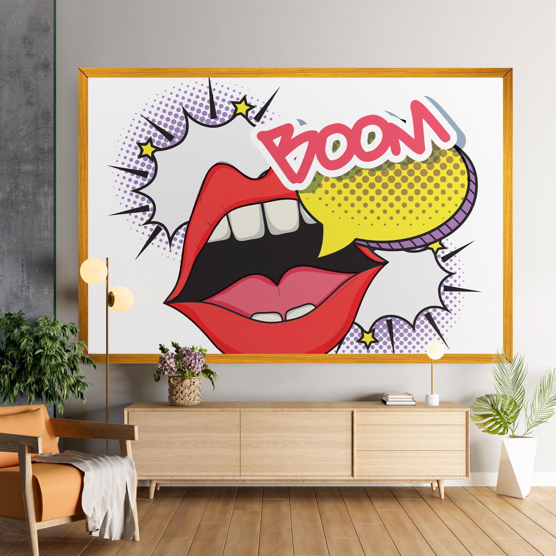 Tablou Canvas Boom Pop Art mockup 9