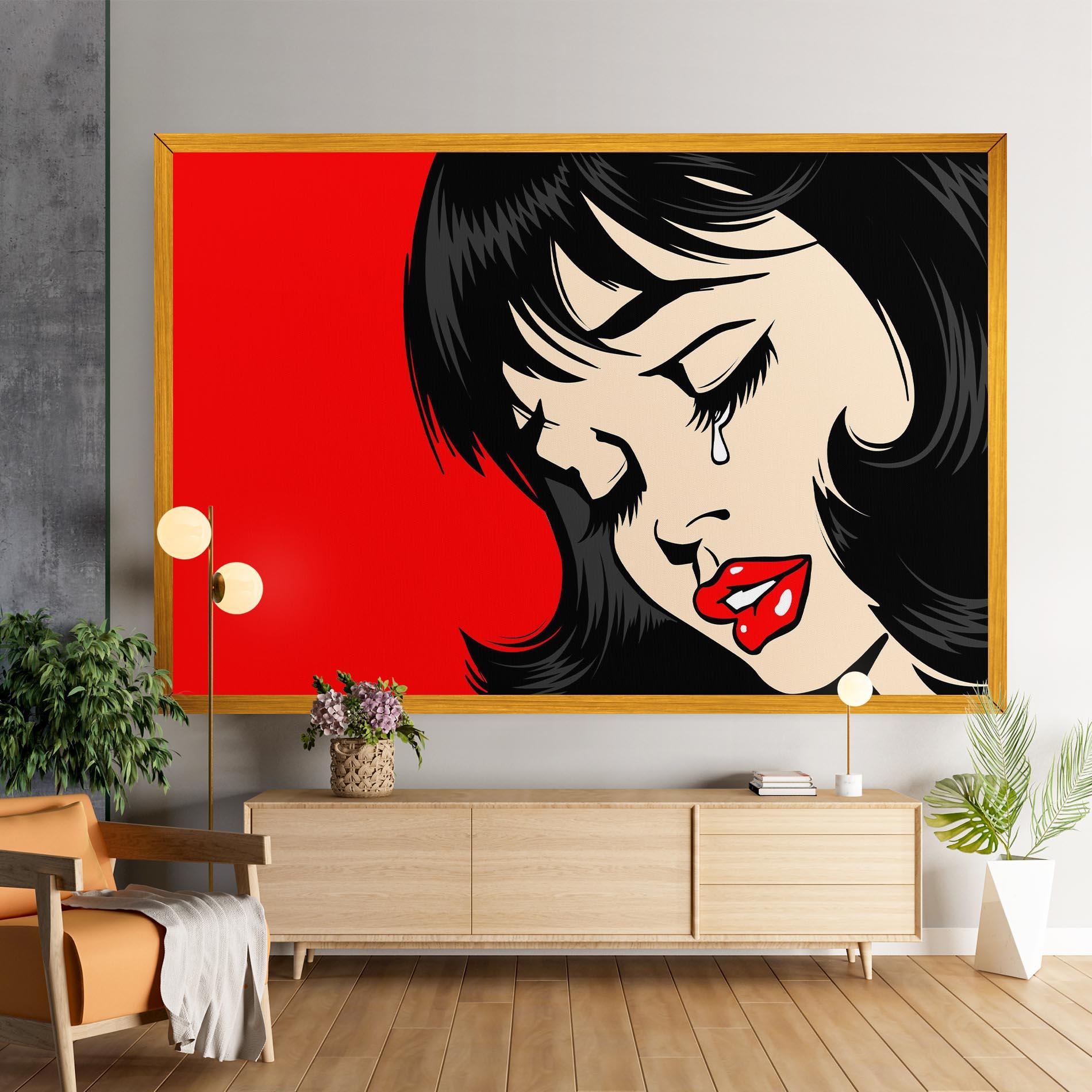 Tablou Canvas Pop Crying mockup 9