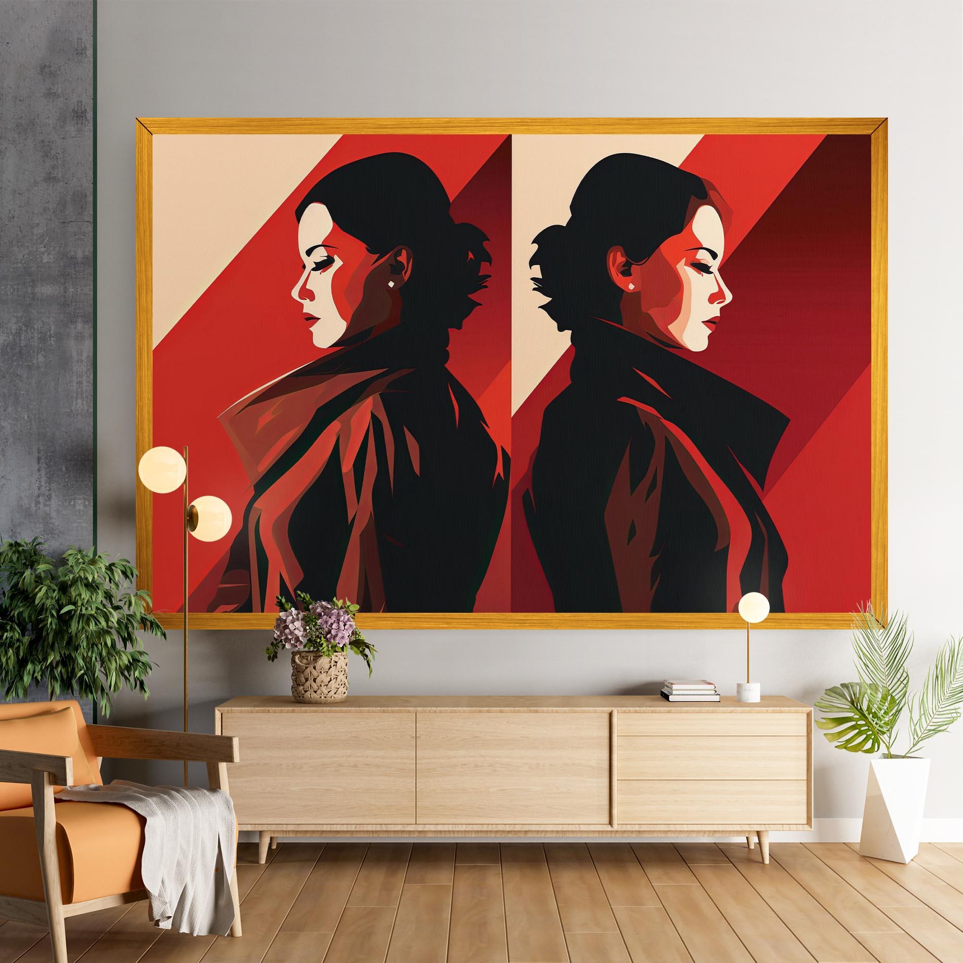 Tablou Canvas Pop Outfit Lady mockup 9