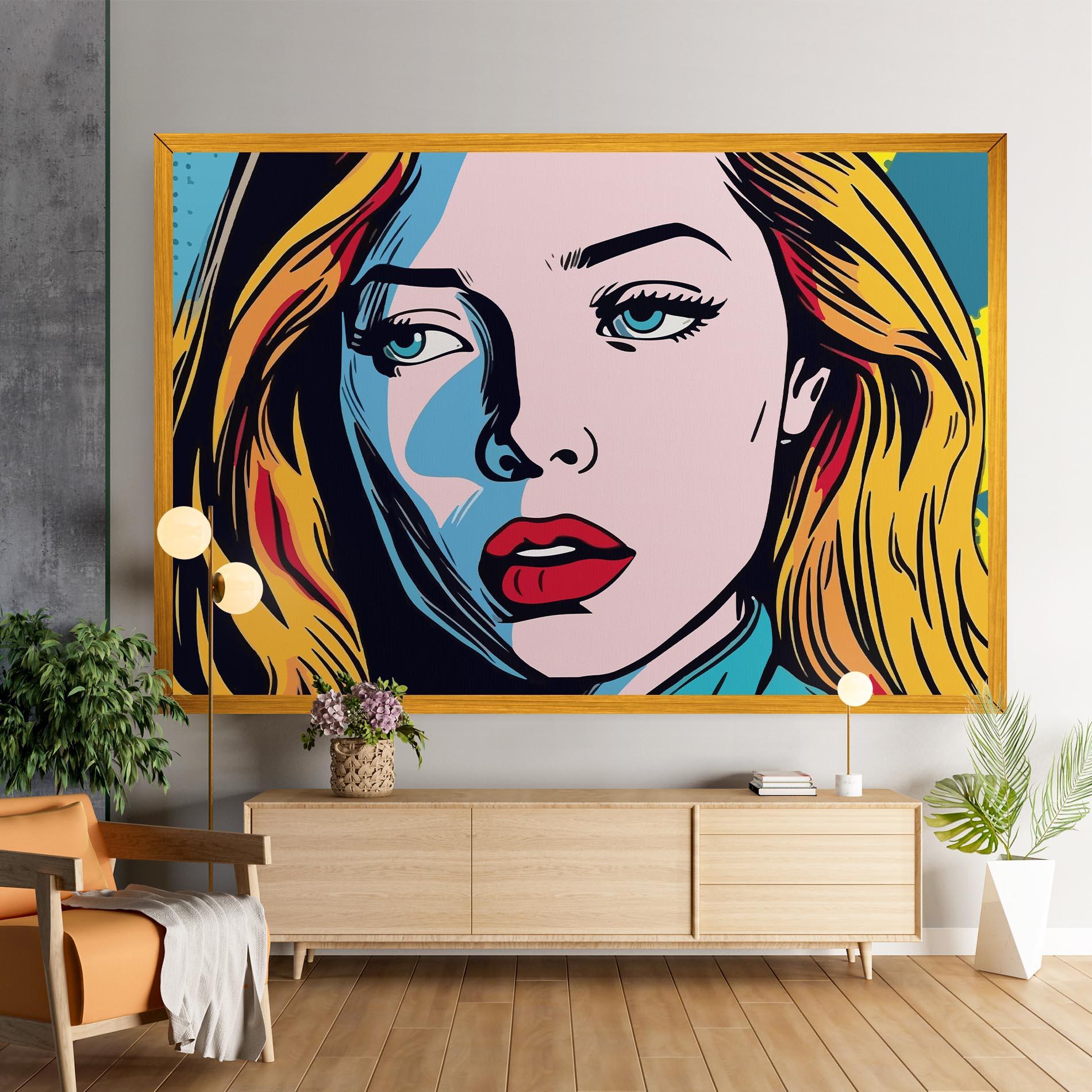 Tablou Canvas Pop Woman Art mockup 9